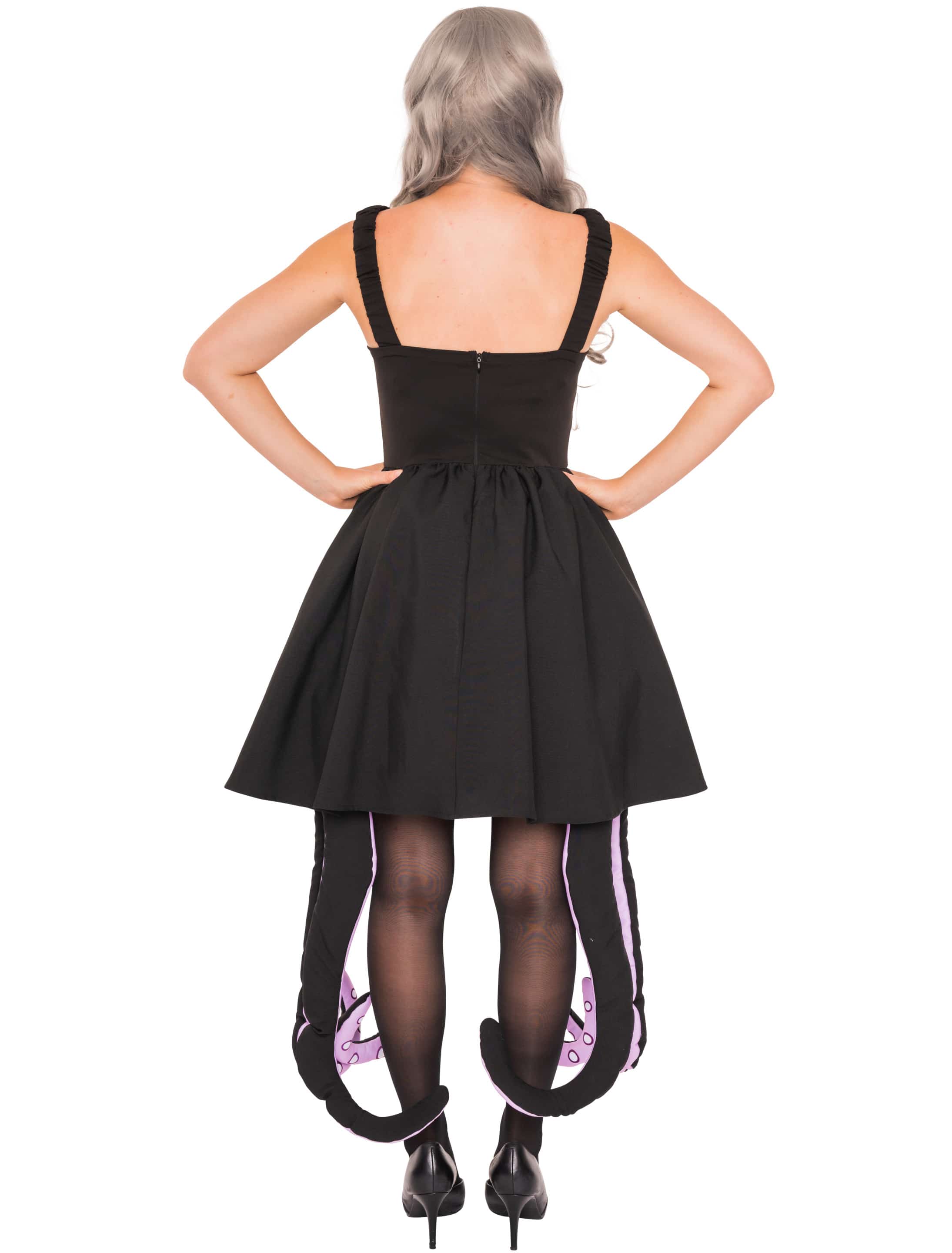 Trägerkleid Tintenfisch schwarz XL