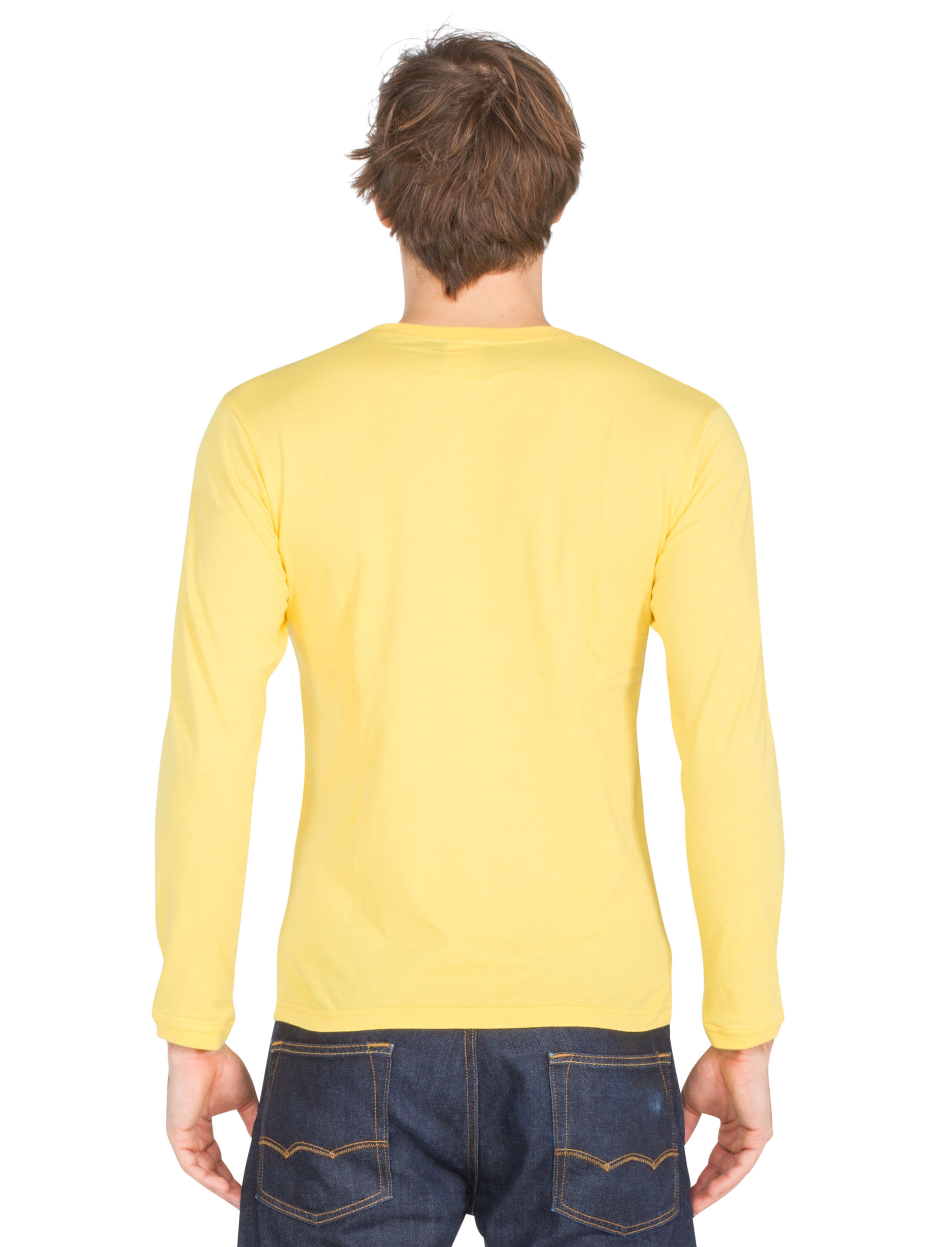 Shirt langarm gelb S