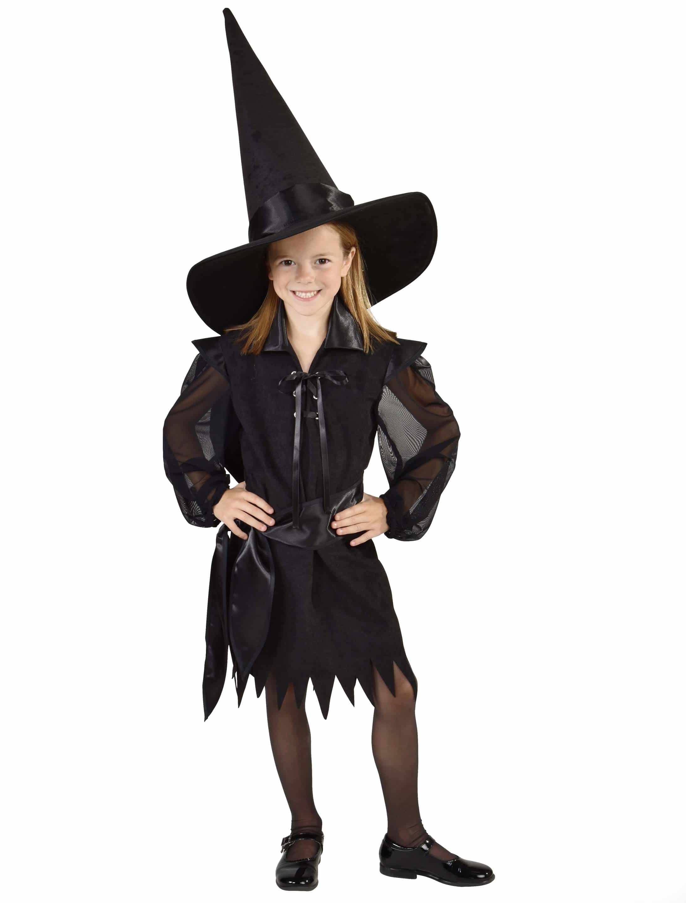 Kleid Halloween Kinder schwarz 152