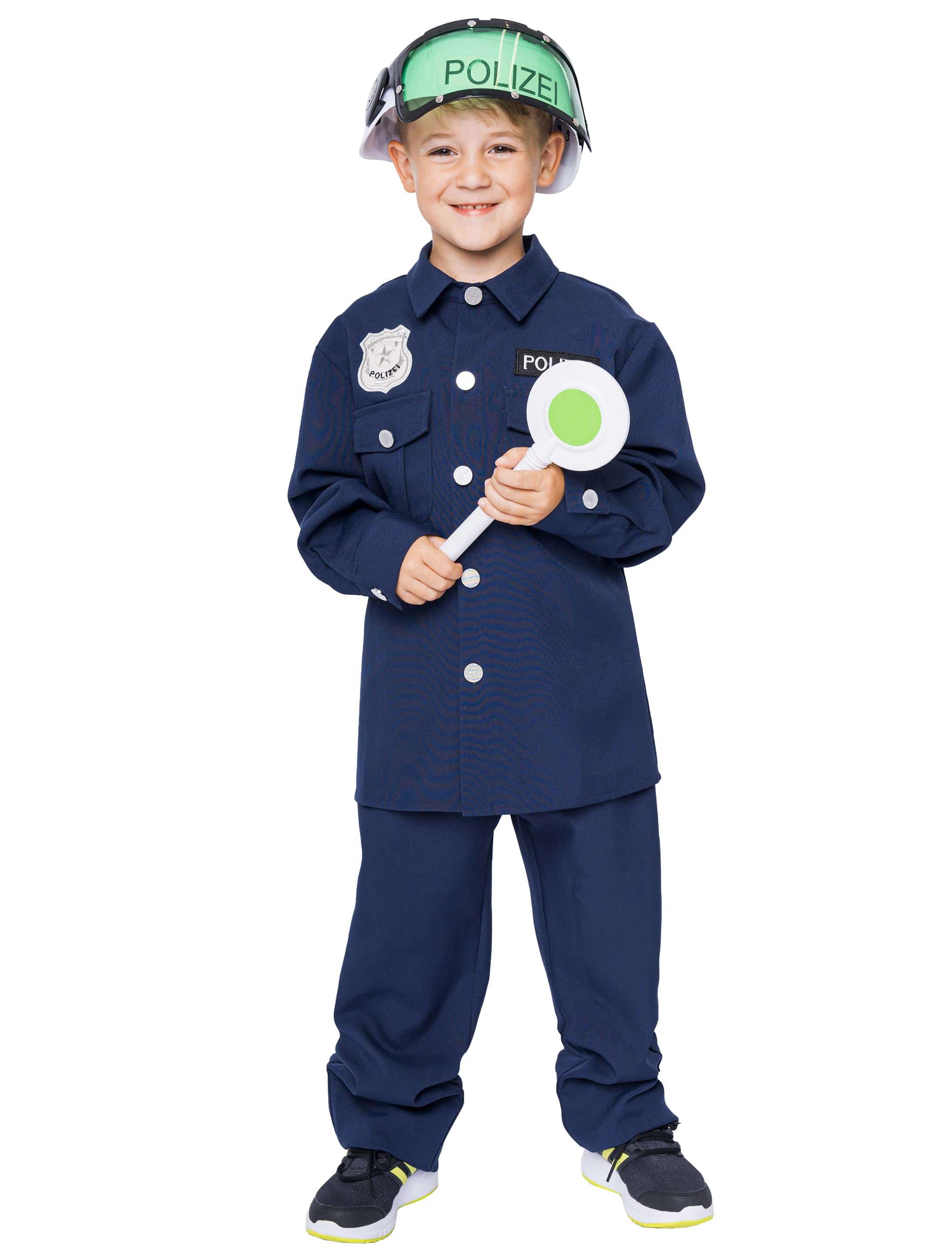 Police Officer Kinder 2-tlg. blau 140