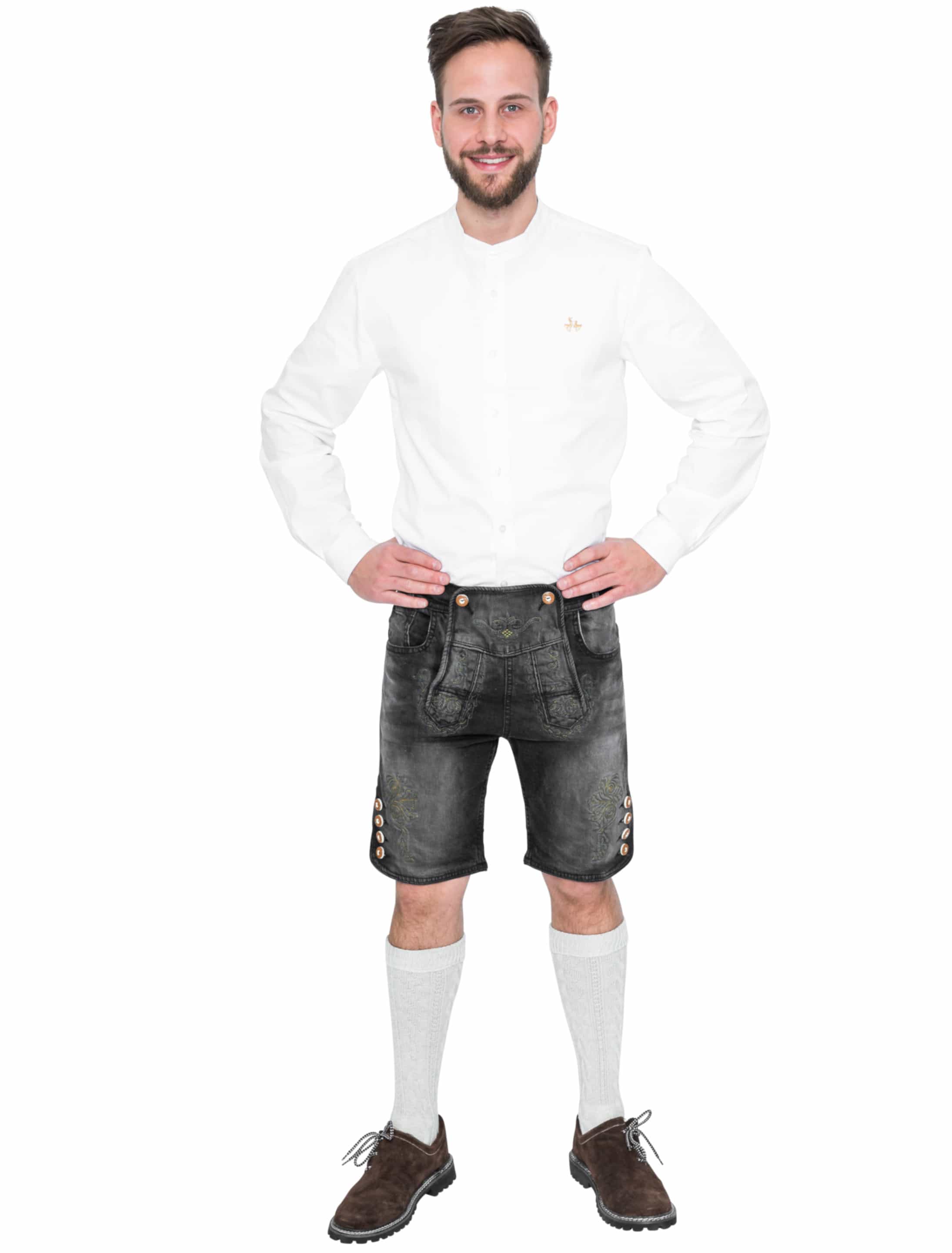 Trachtenjeans Herren schwarz M