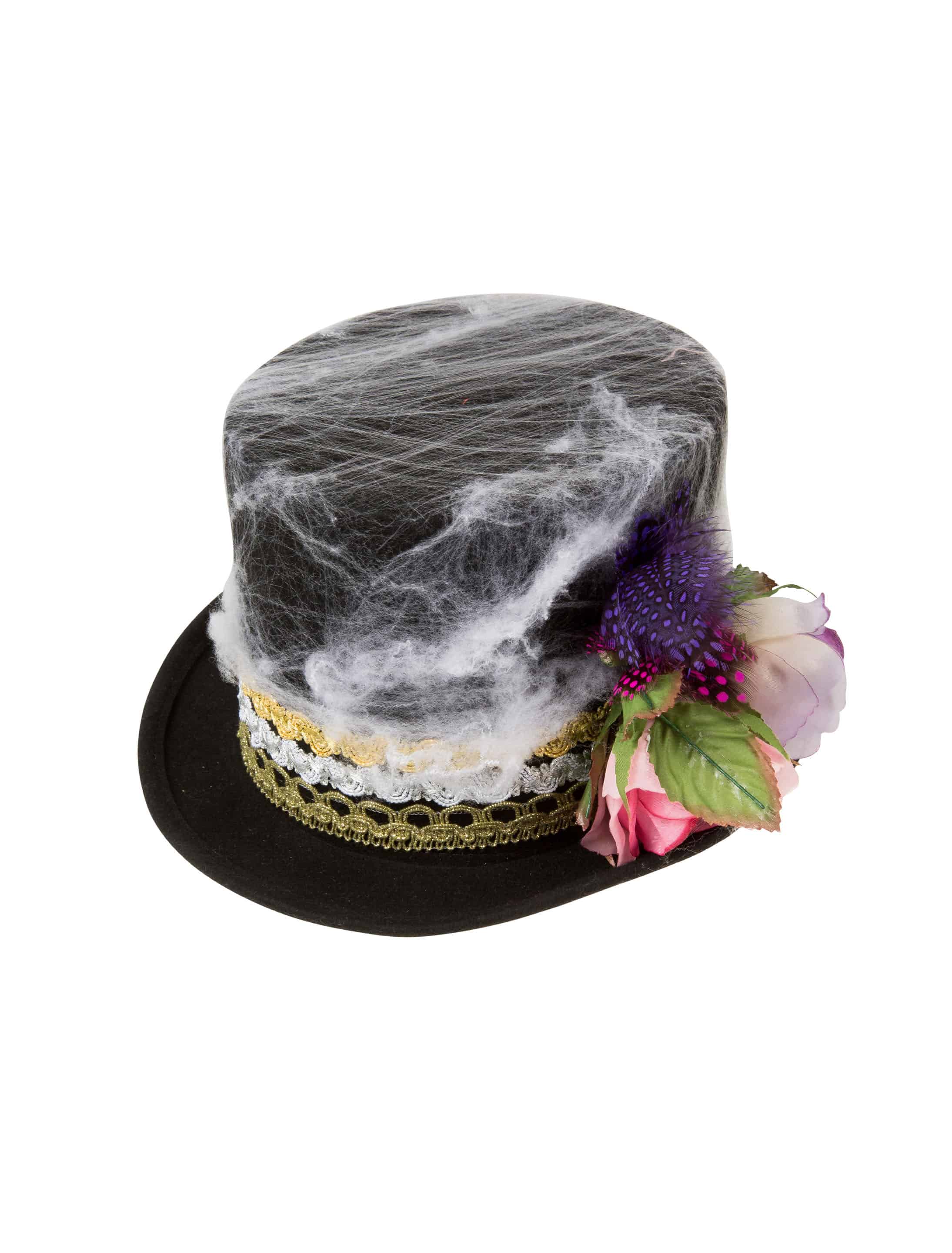 Zylinder mit Halloween-Deko Herren schwarz 57
