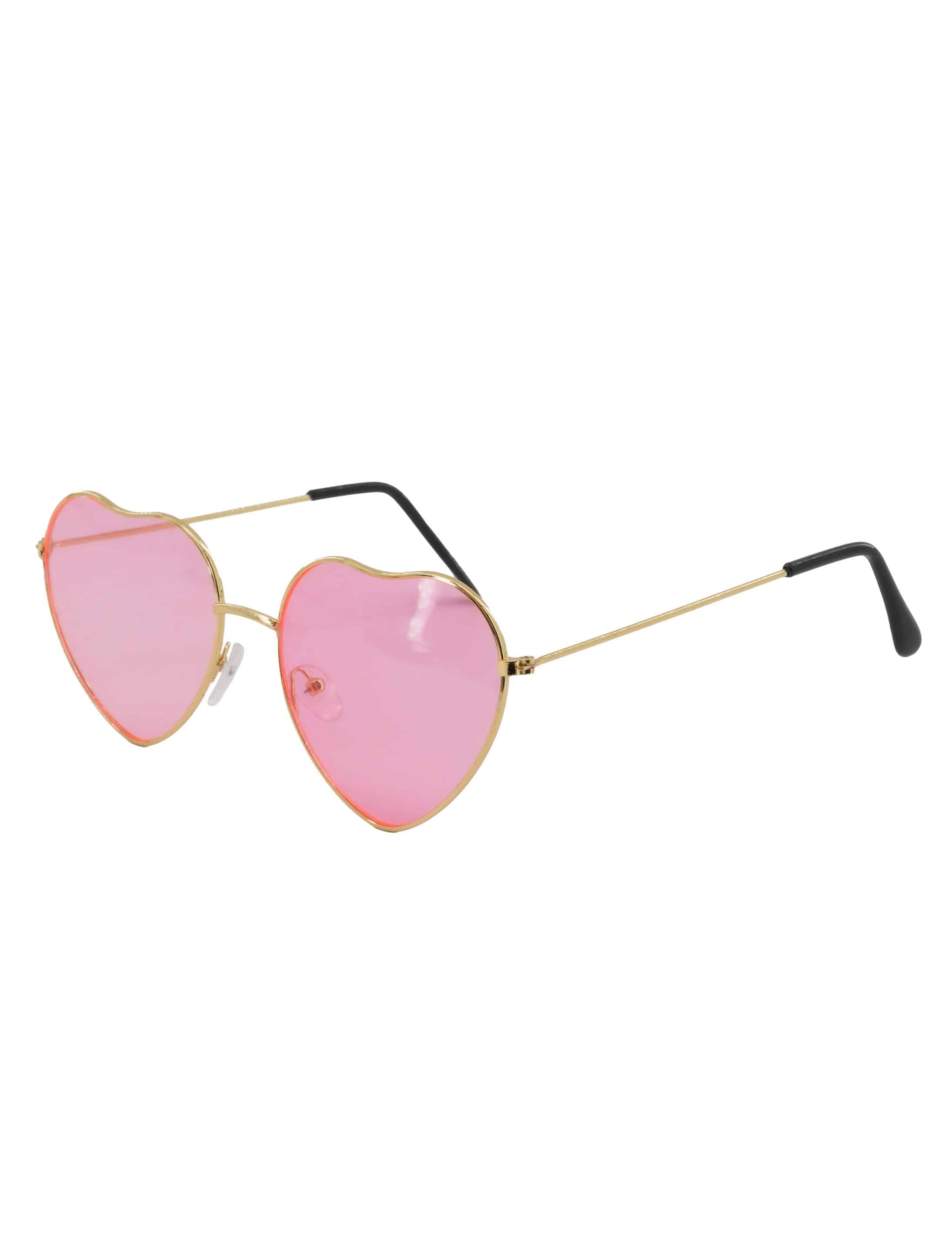 Brille Herzform rosa