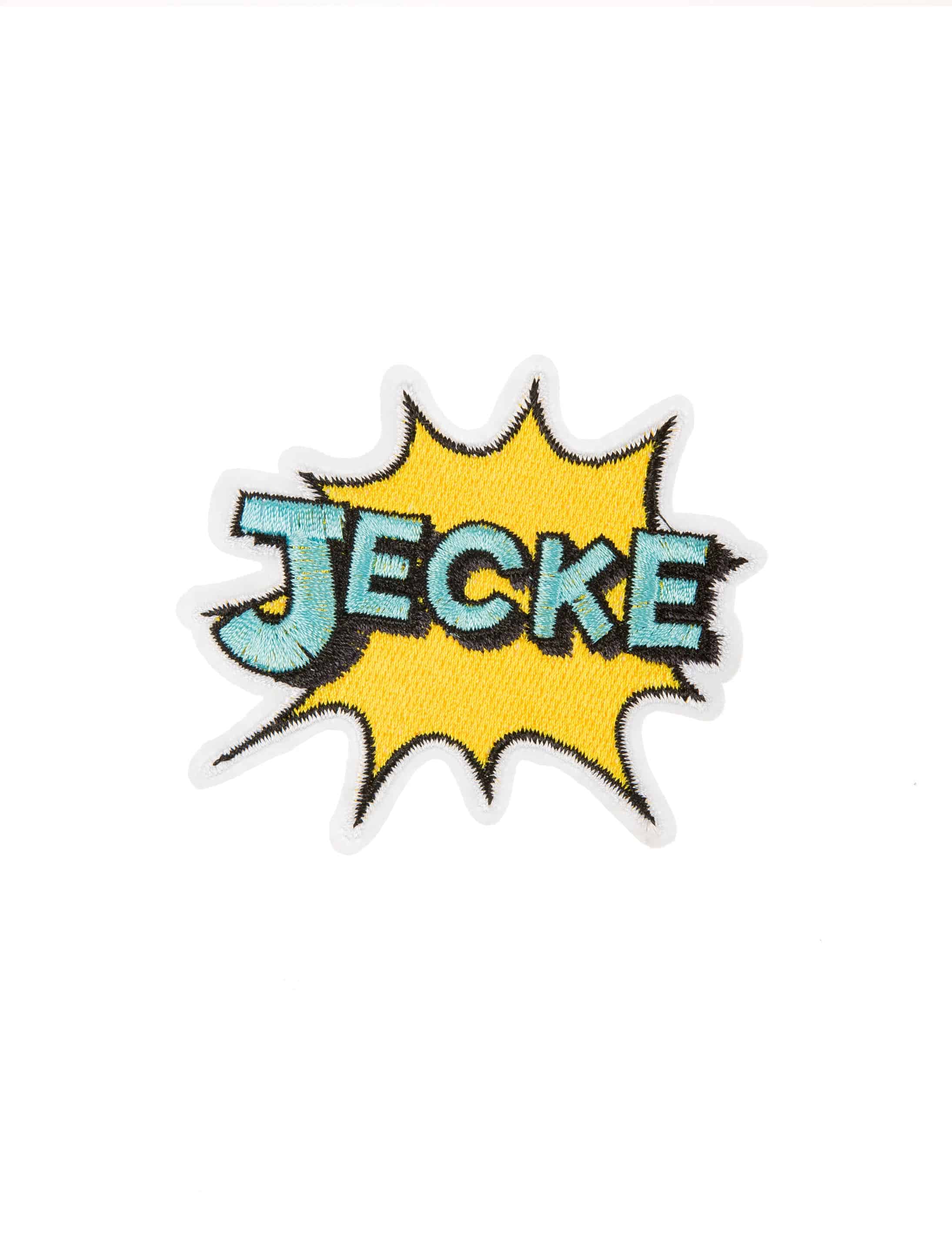 Aufnäher/Bügelbild Motto 'Jecke' 2018/2019