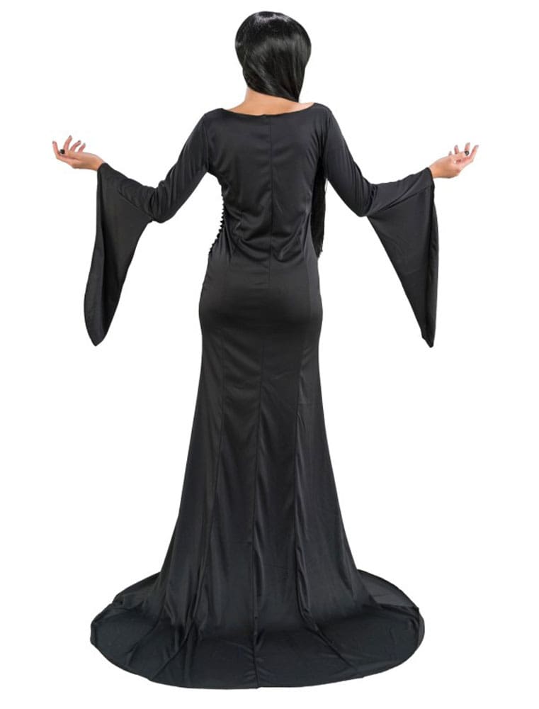 Kleid Morticia Addams Damen schwarz XS