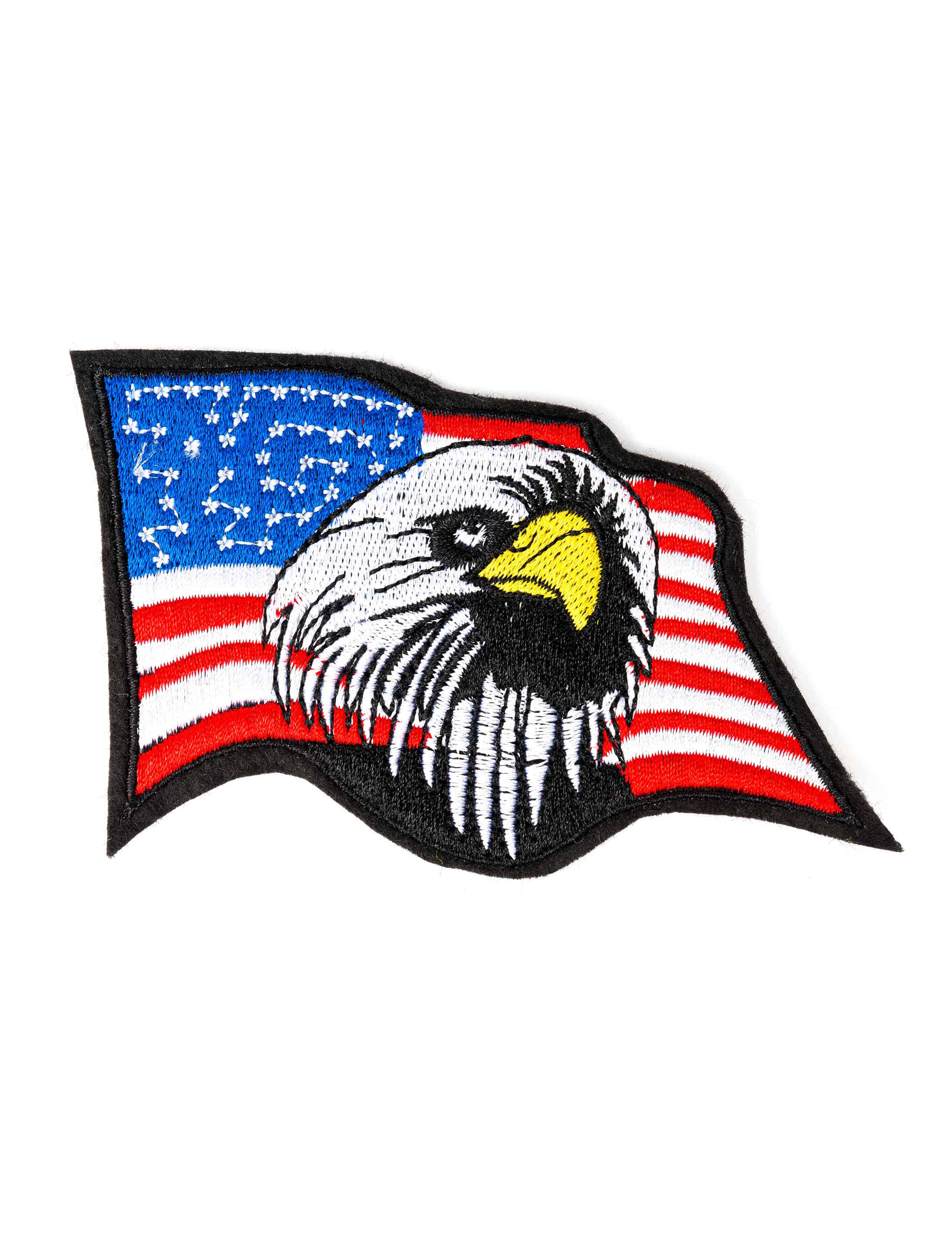 Aufnäher/Bügelbild Flagge Amerika mit Adler 100mm