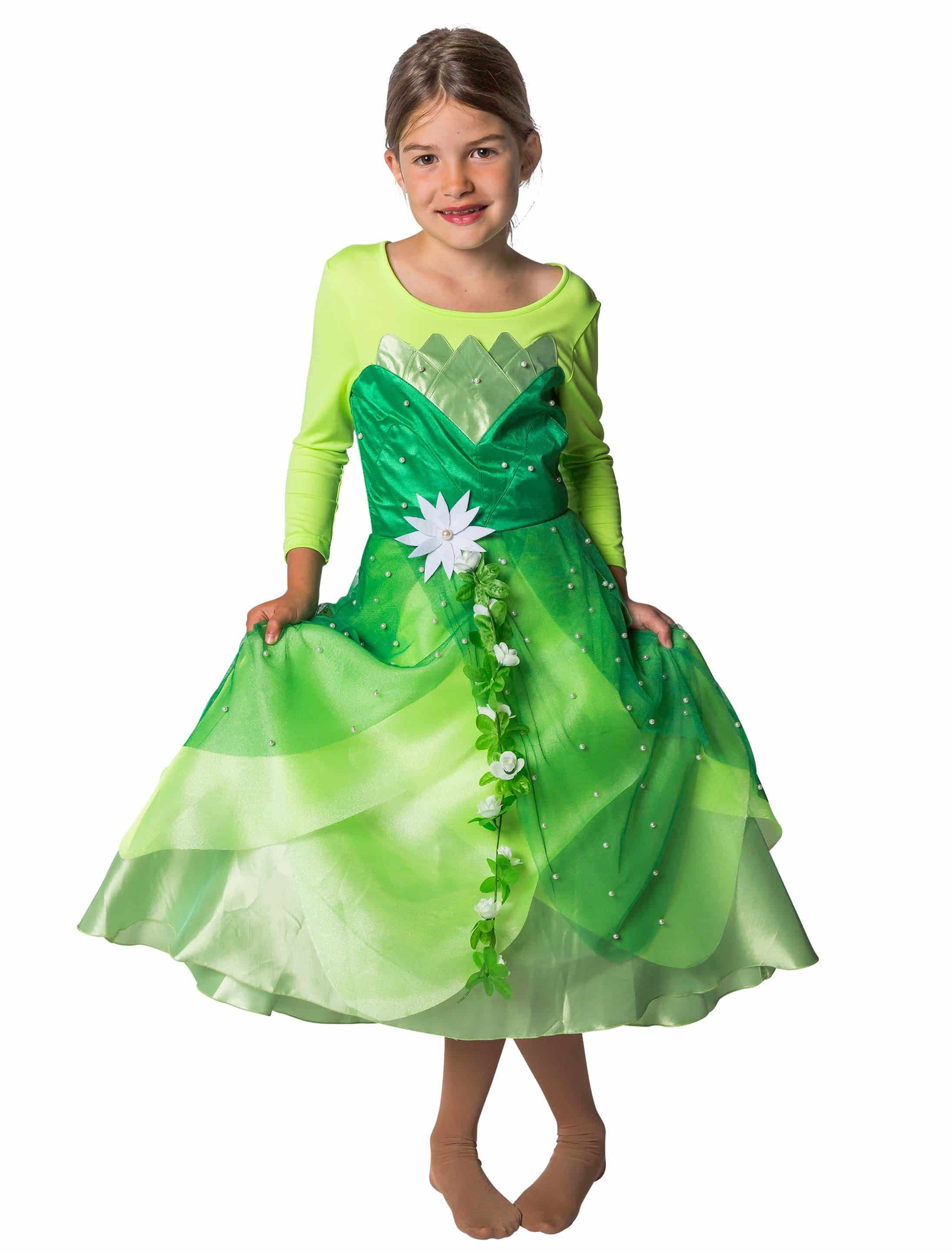 Kleid Froschkönigin Kinder grün 128