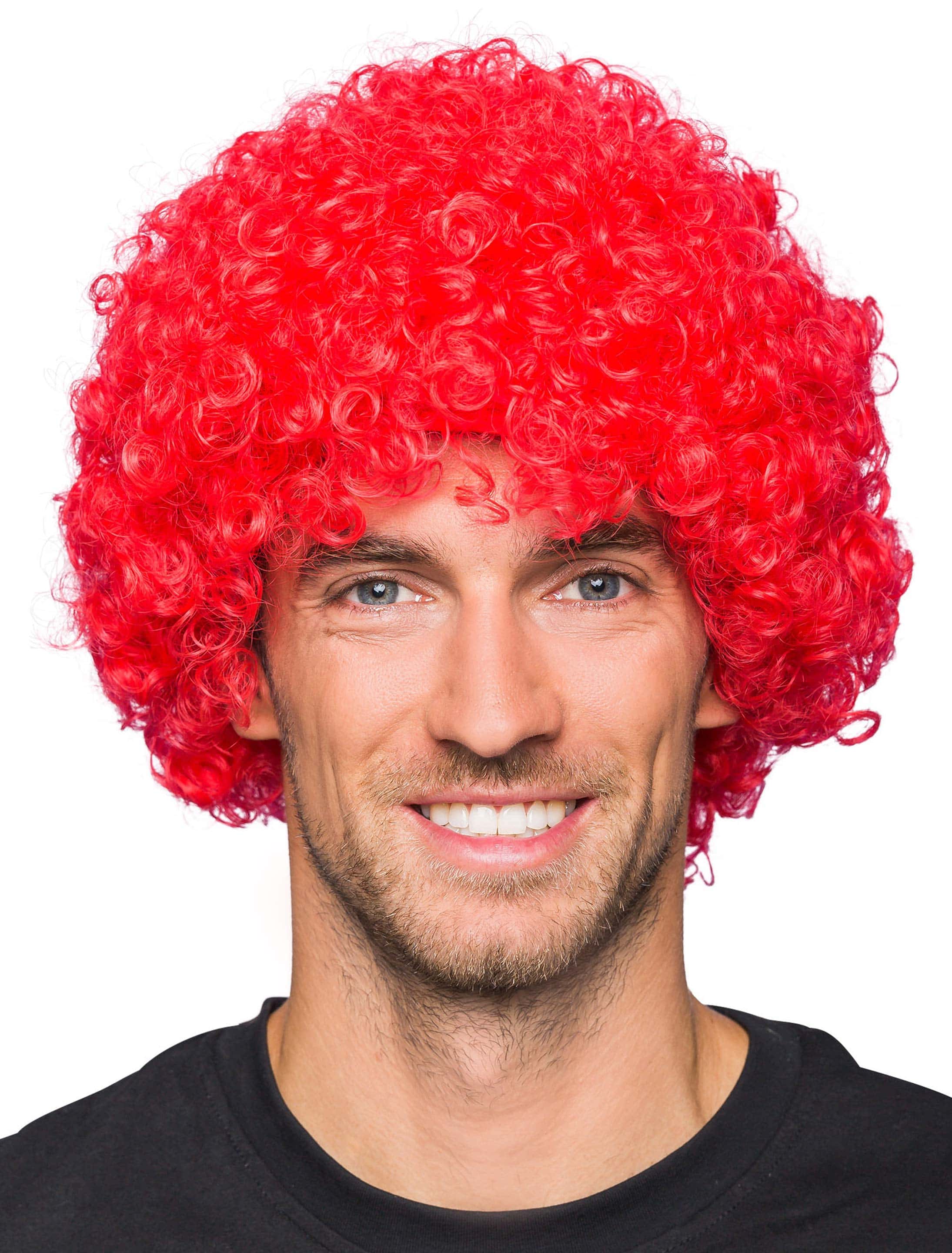 Perücke Clown Locken rot