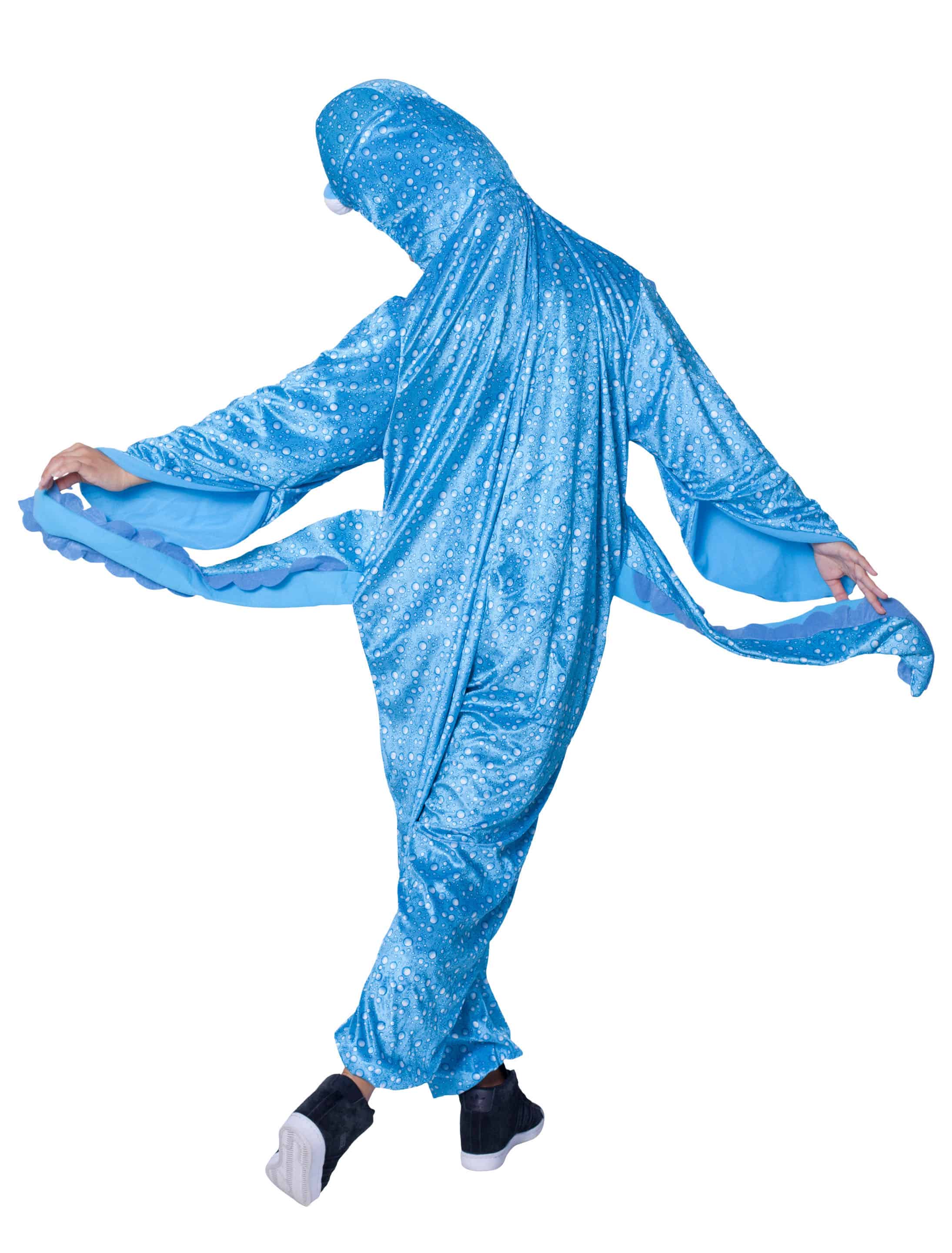 Overall Plüsch Tintenfisch Damen blau 36
