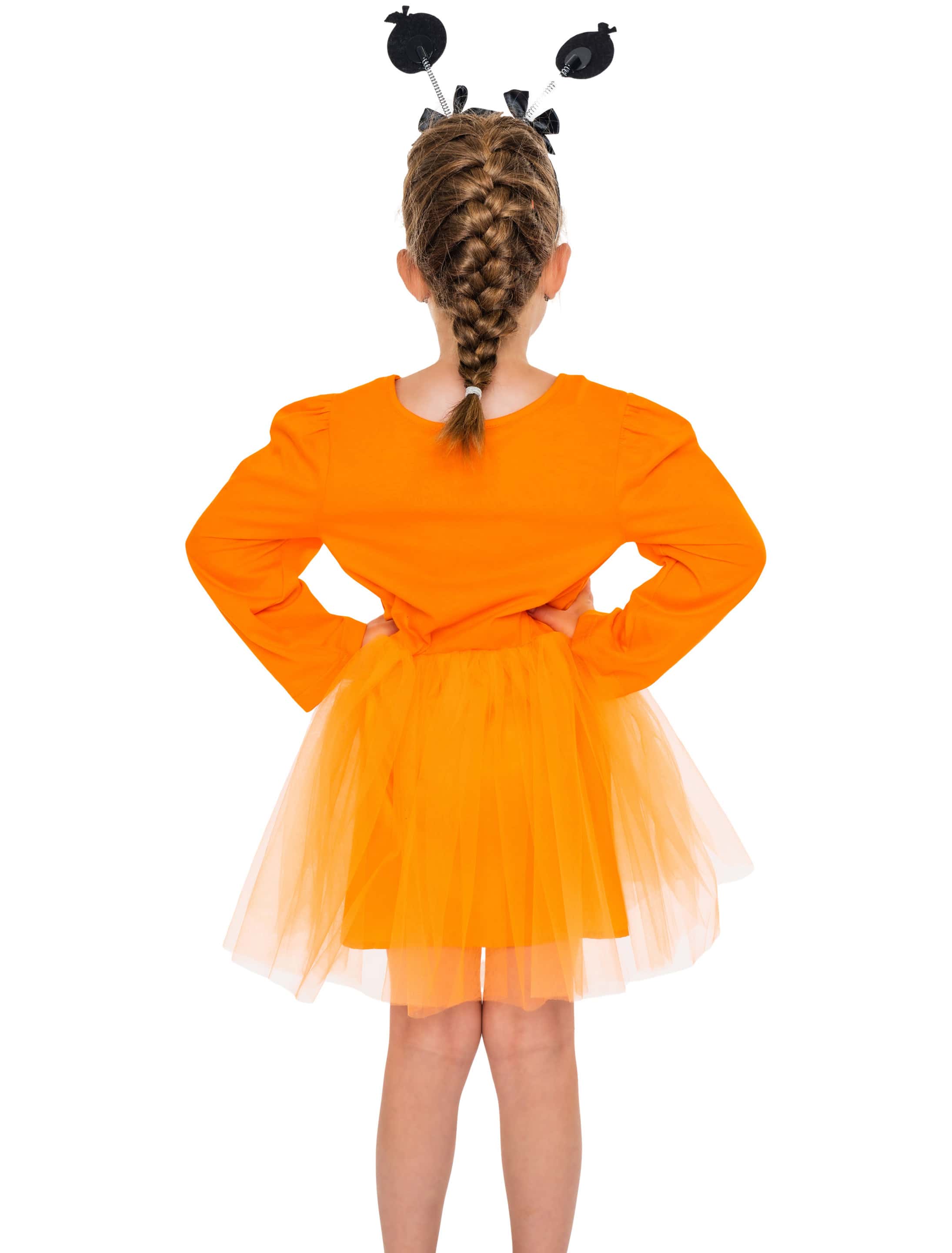 Kleid Kürbis mit Tüll orange 98-104