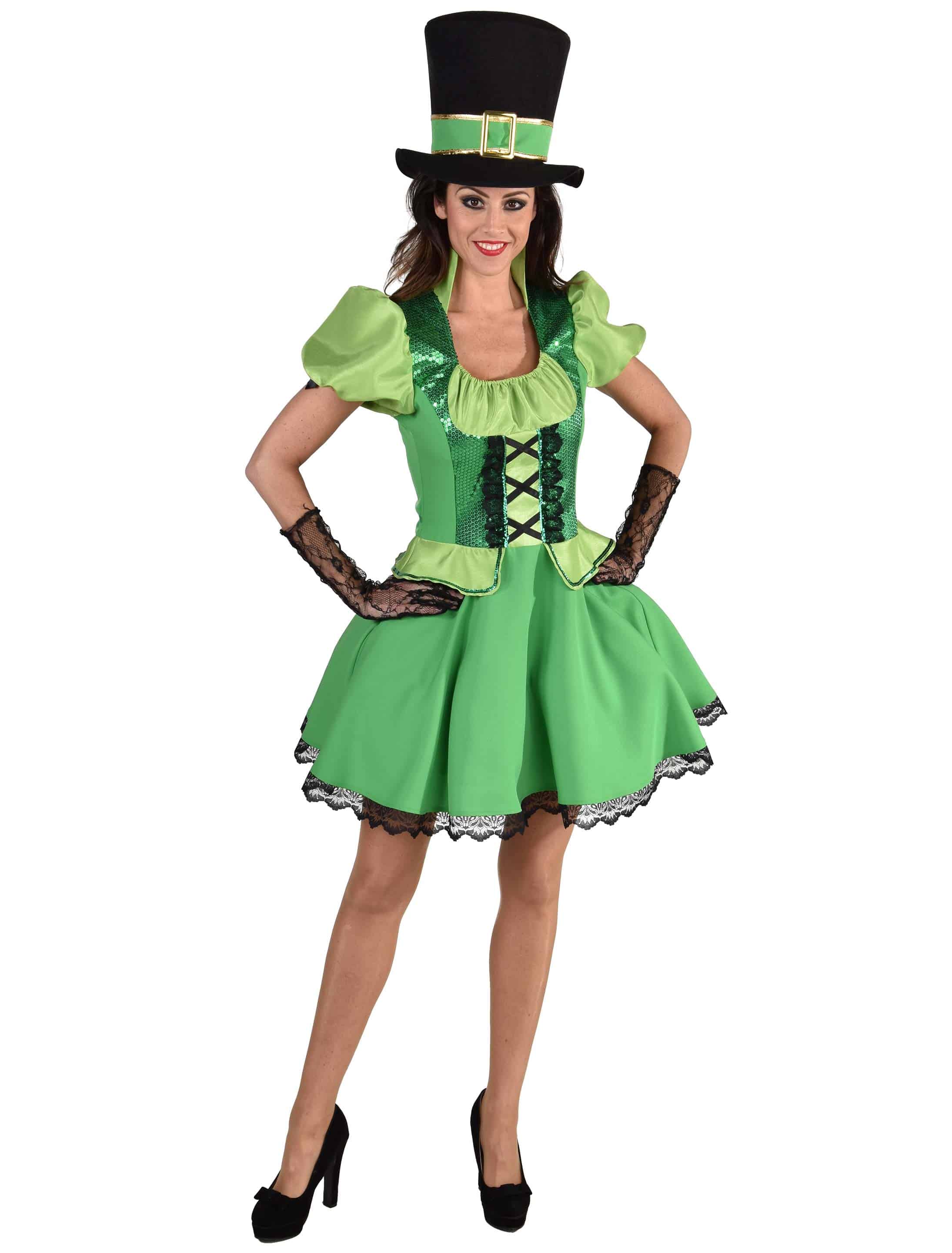 Kleid St. Patricks Day Damen grün 2XL