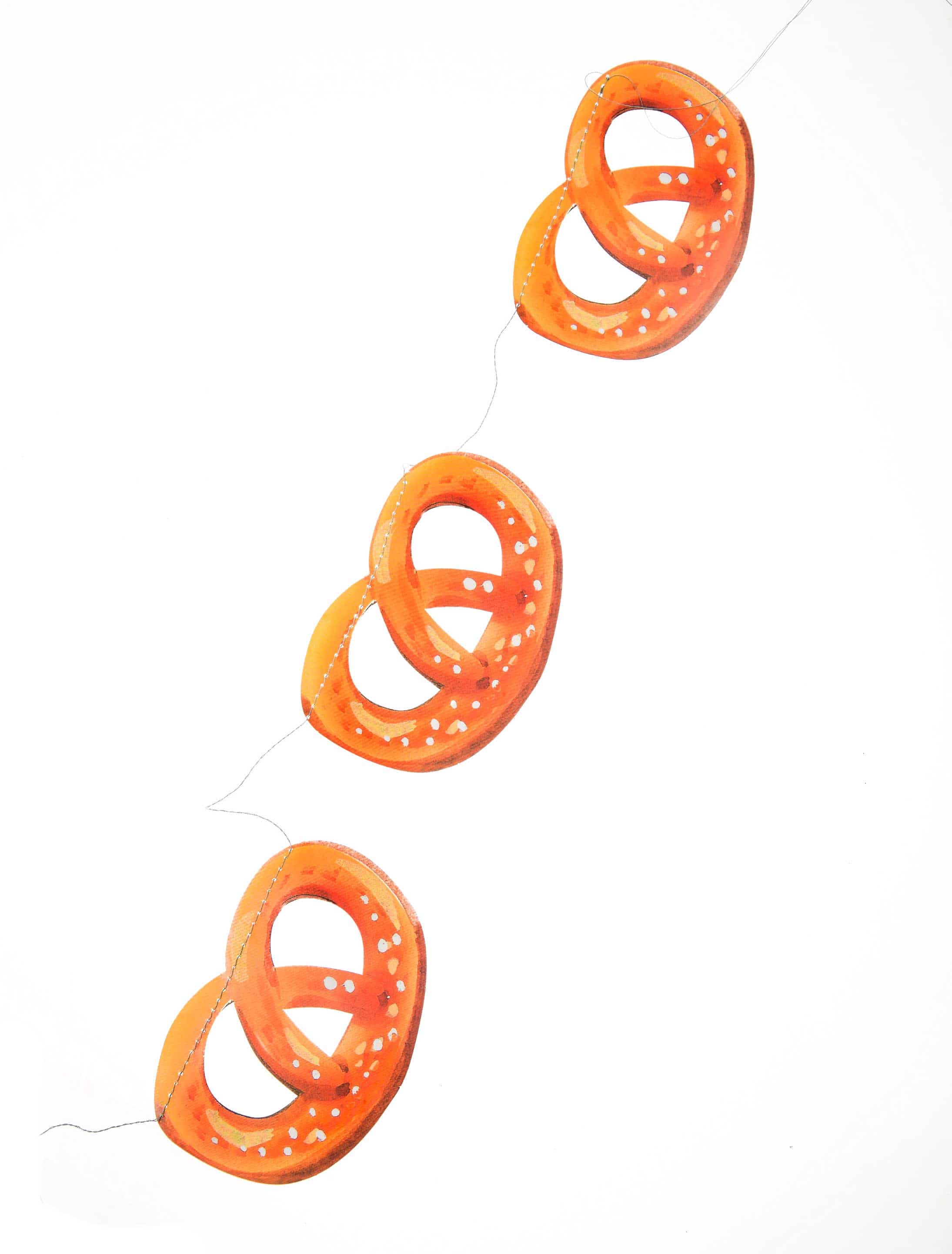 Girlande Brezel 2m