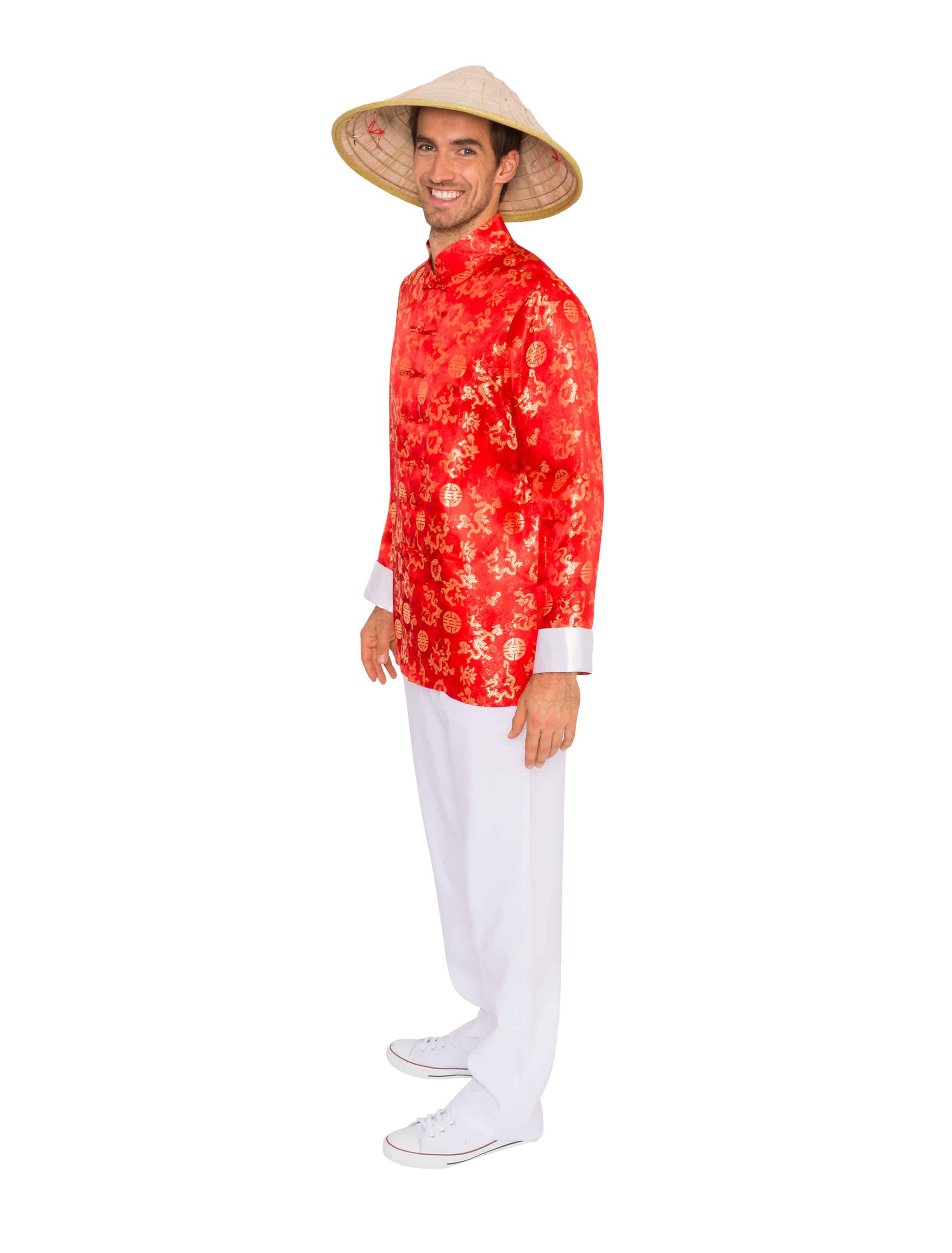 Oberteil Tai Chi Herren rot S Oberteil Tai Chi Herren rot S