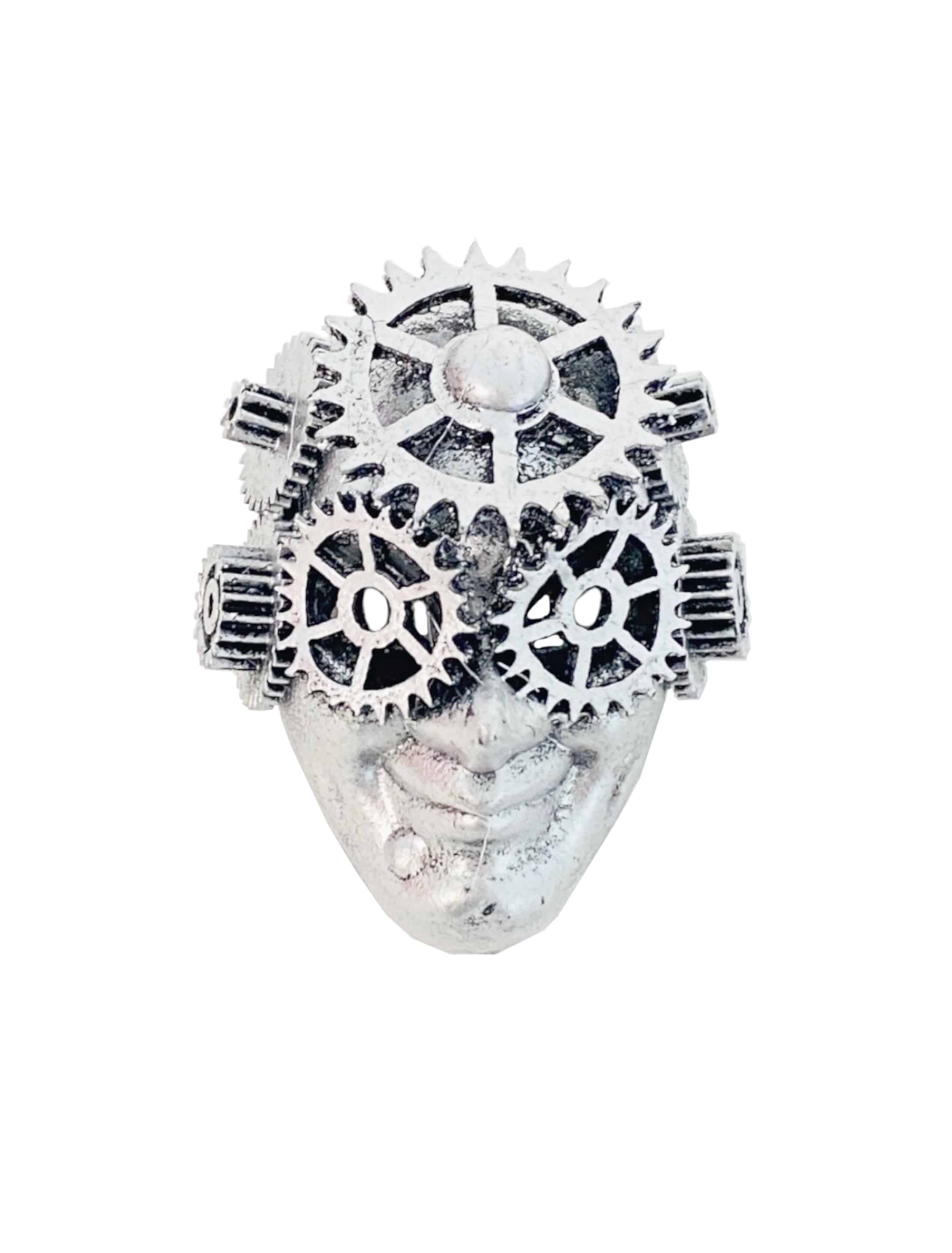 Pin Minimaske silber