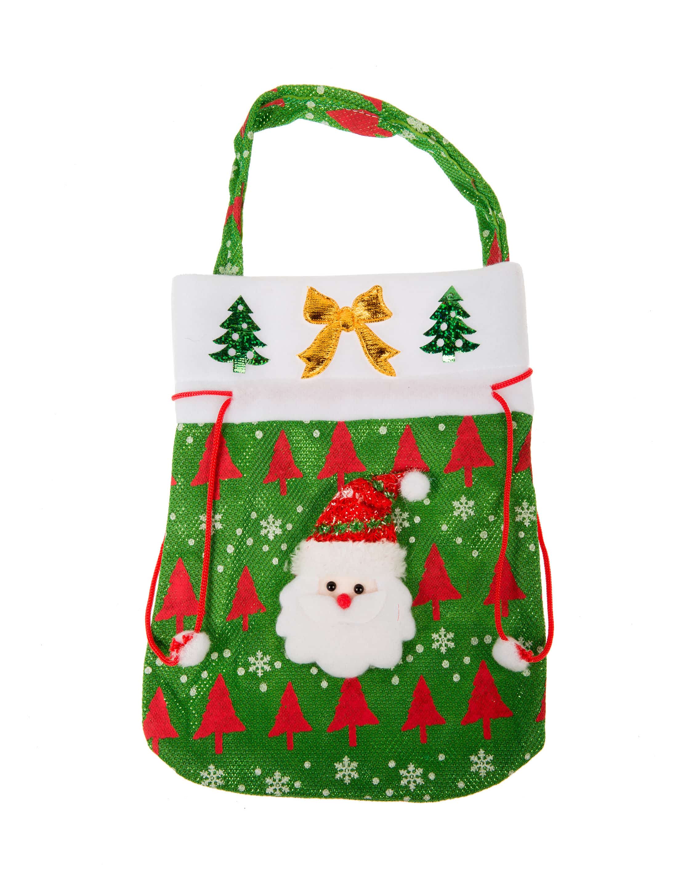 Tasche Weihnachtsmann grün