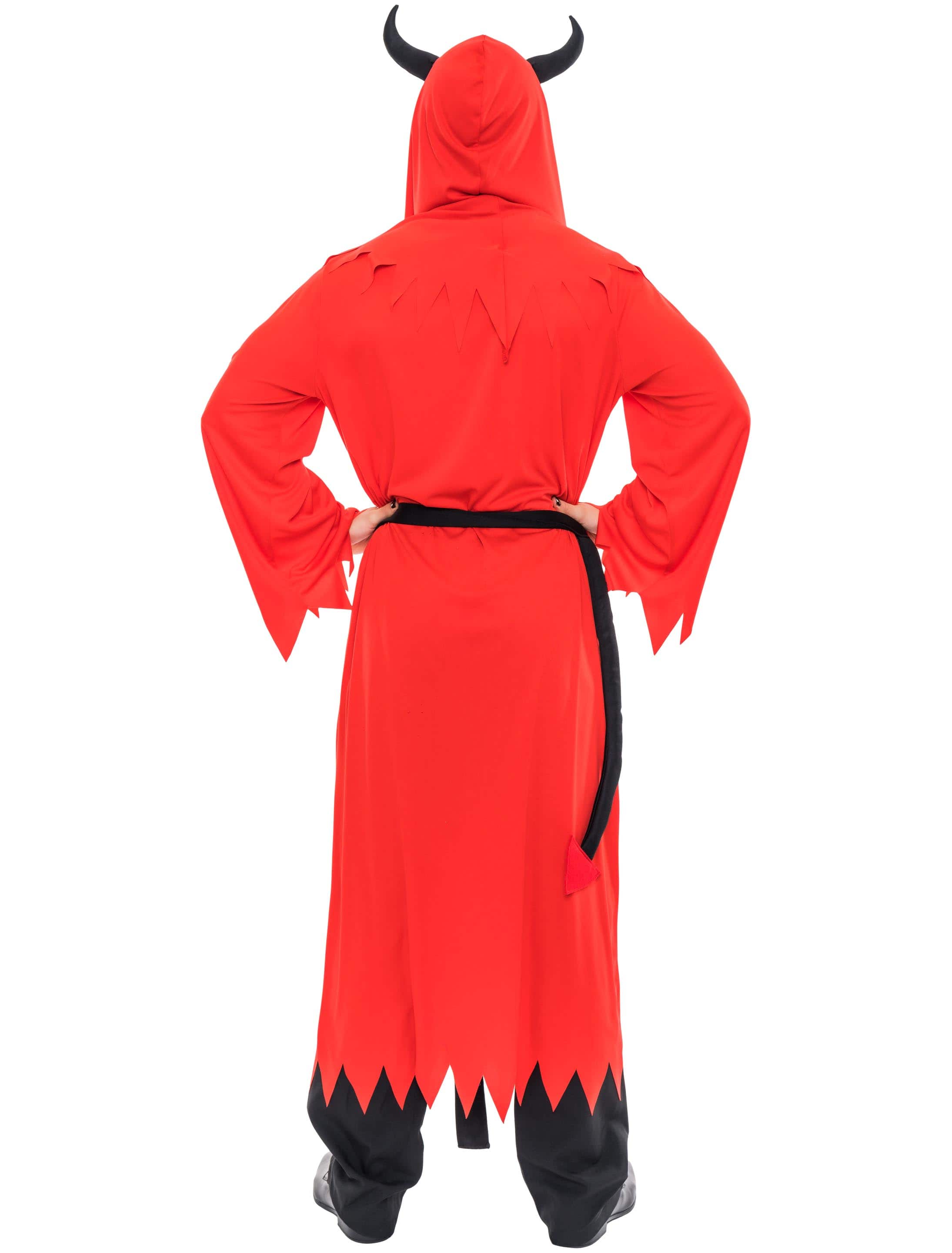 Robe Teufel mit Schwanz 3-tlg. Herren rot one size Robe Teufel mit Schwanz 3-tlg. Herren rot one size
