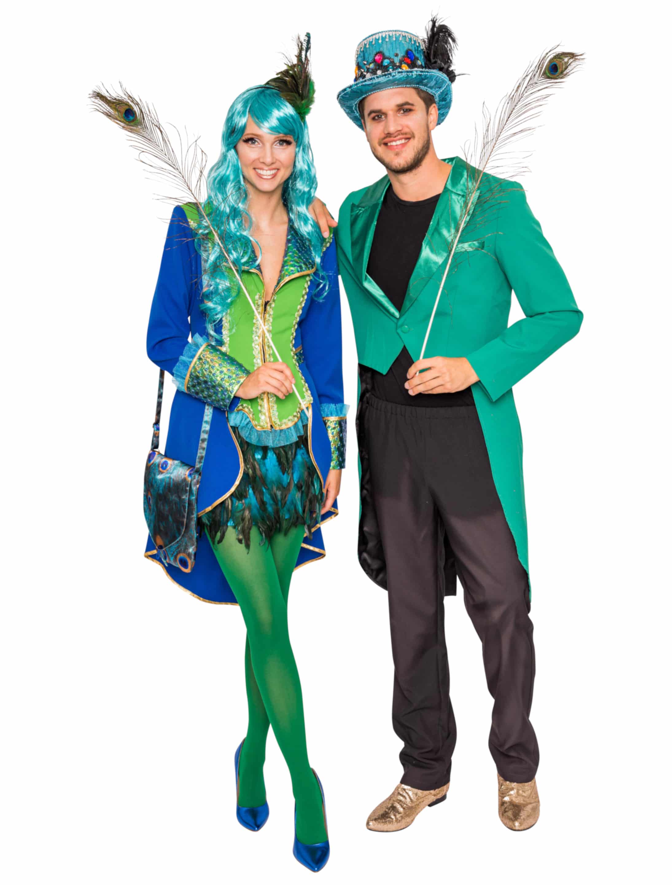 Frack Pfau Damen blau/grün 40 Frack Pfau Damen blau/grün 40