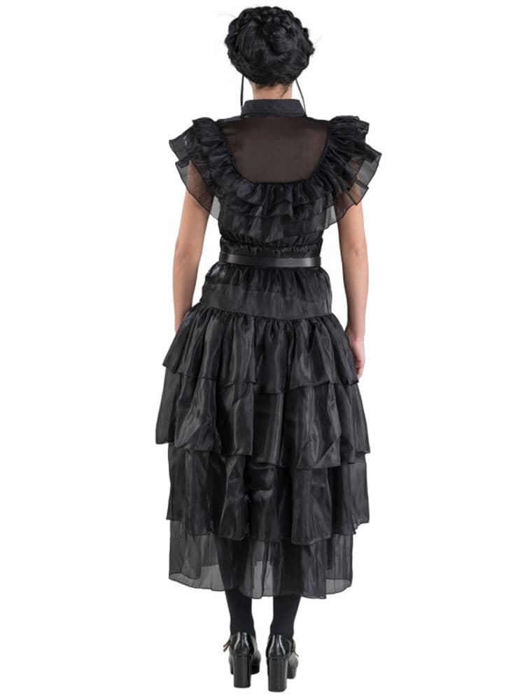 Kleid Wednesday Addams Damen schwarz S