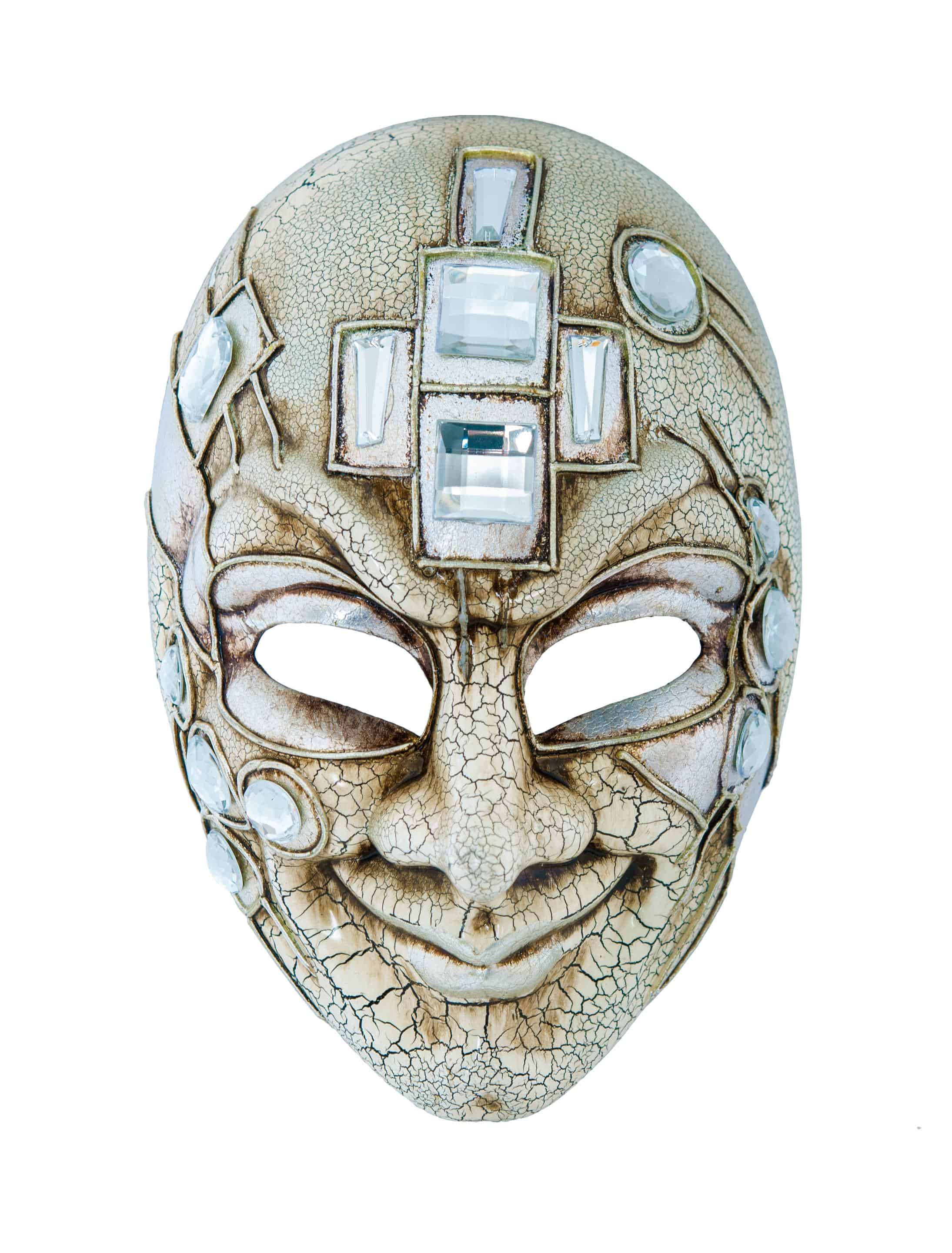 Maske Gesicht silber