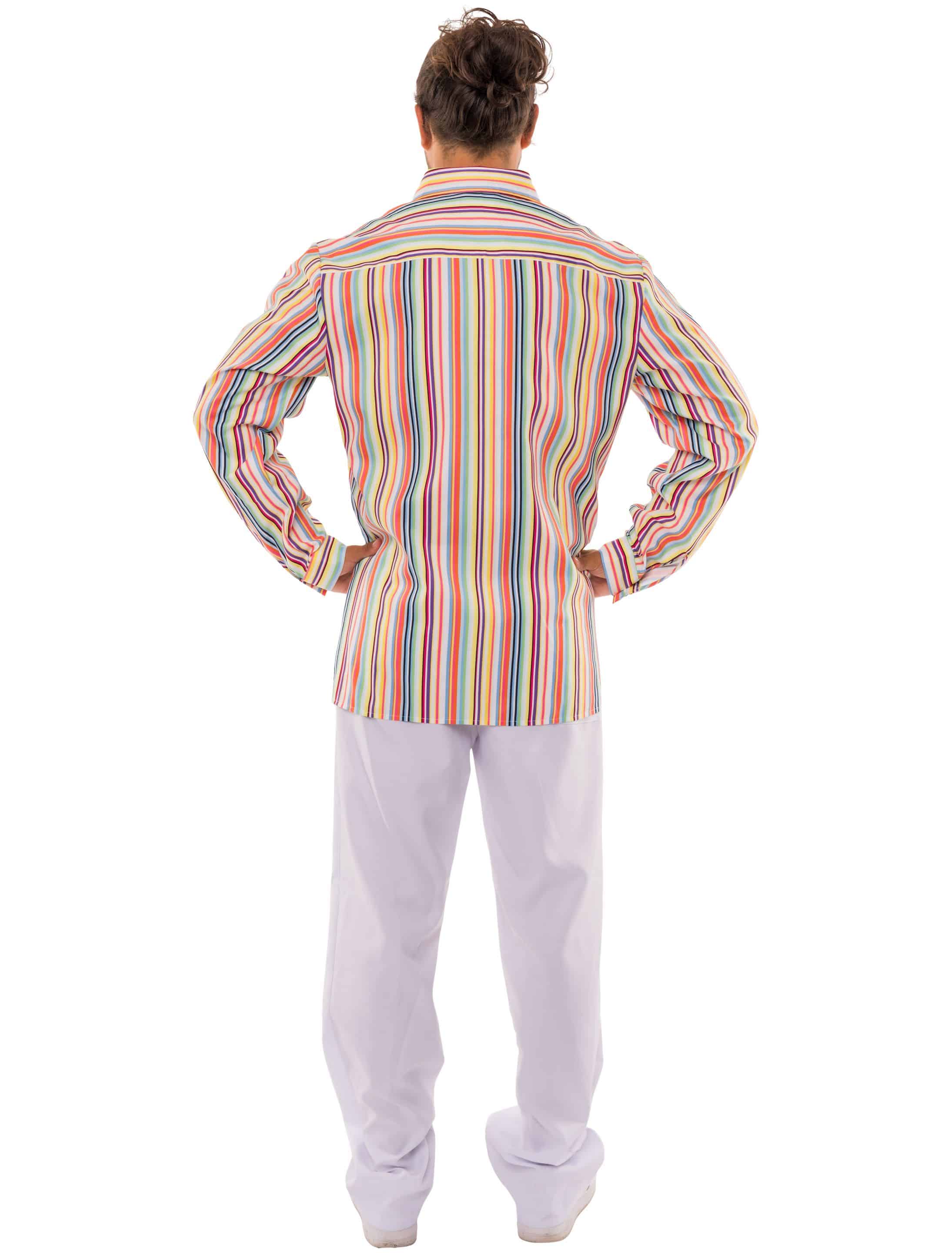 Hemd mit Streifen Herren bunt L/XL