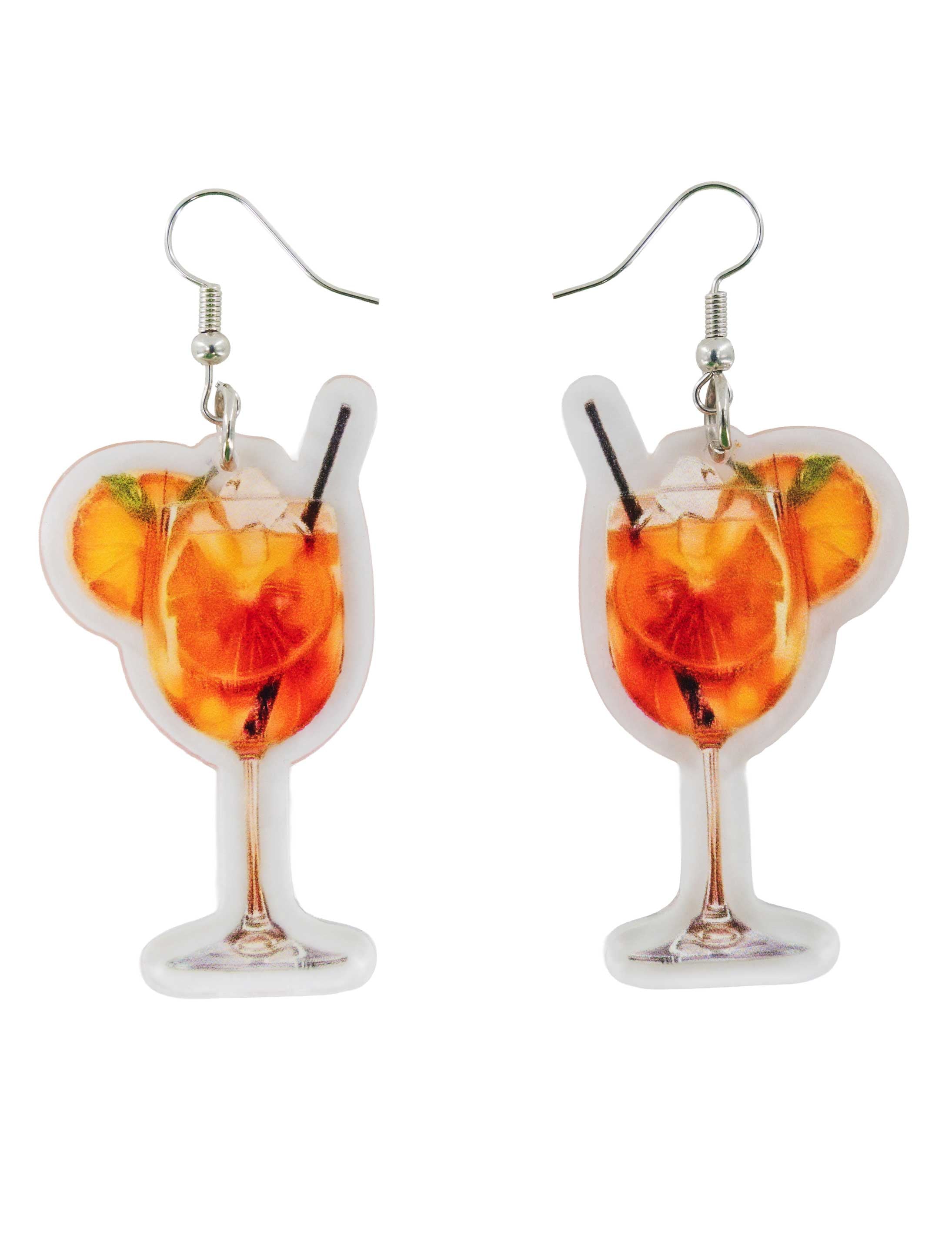 Ohrringe Cocktail orange