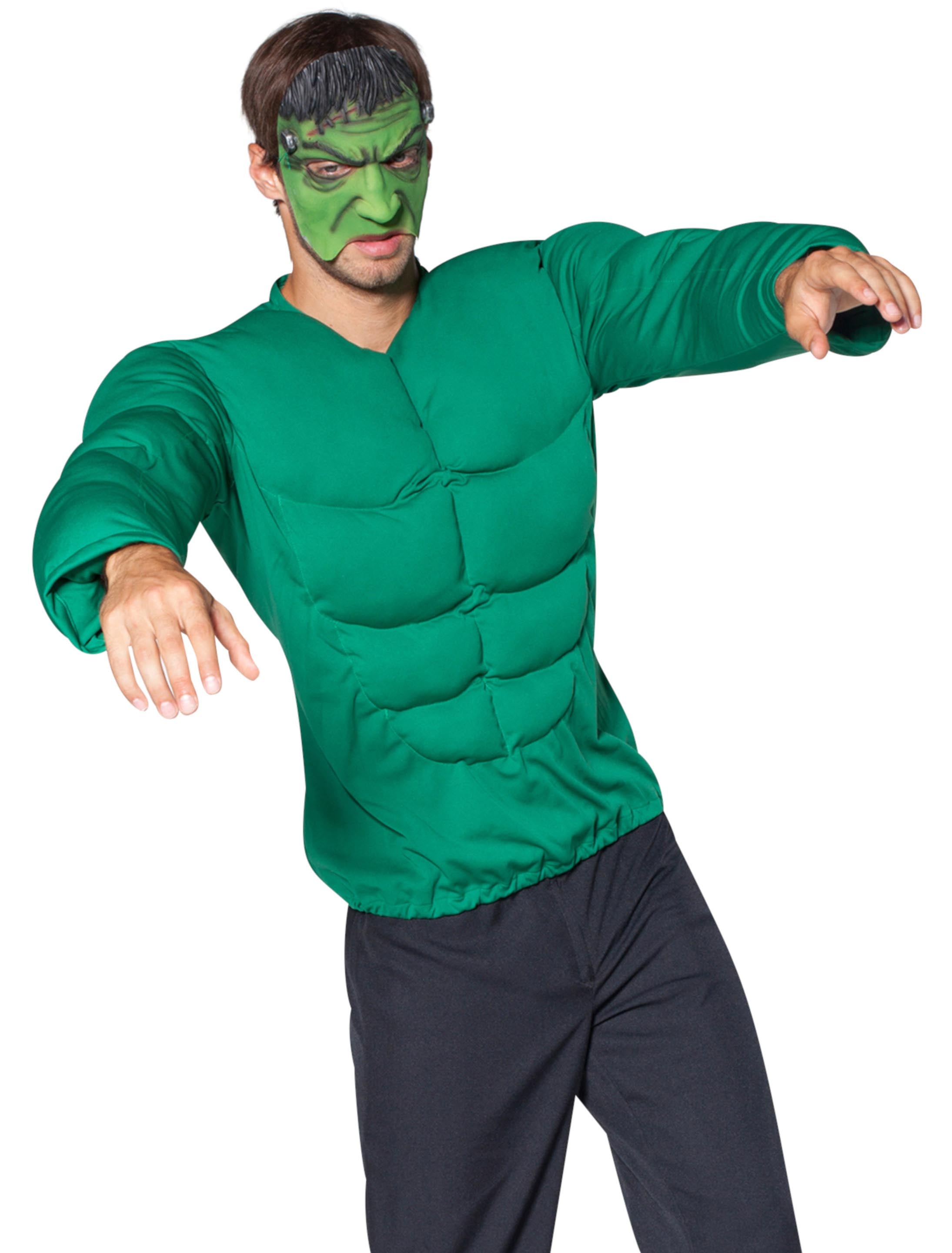 Muskel Oberteil grün one size