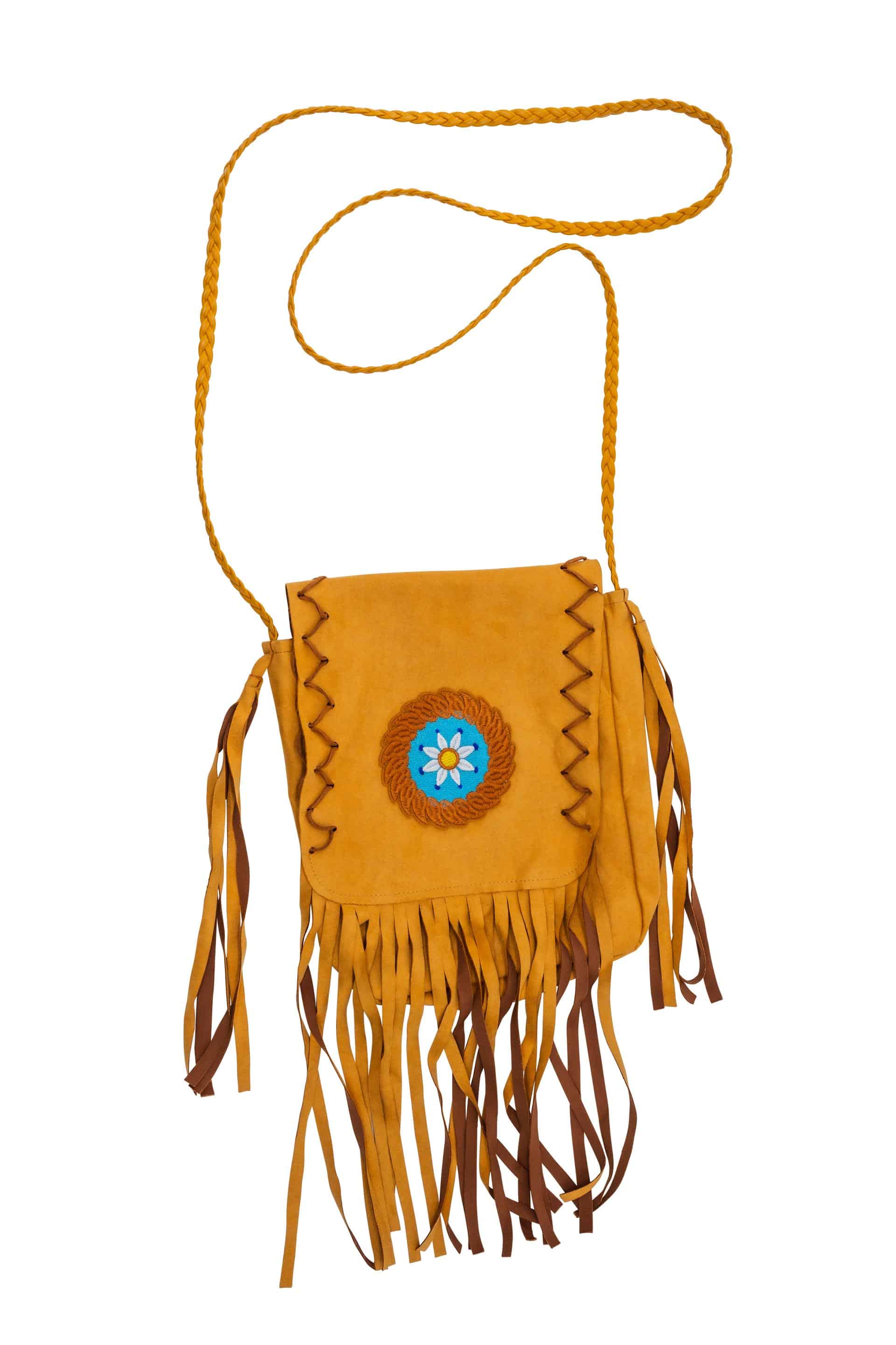 Tasche Indianer hellbraun mit Patch