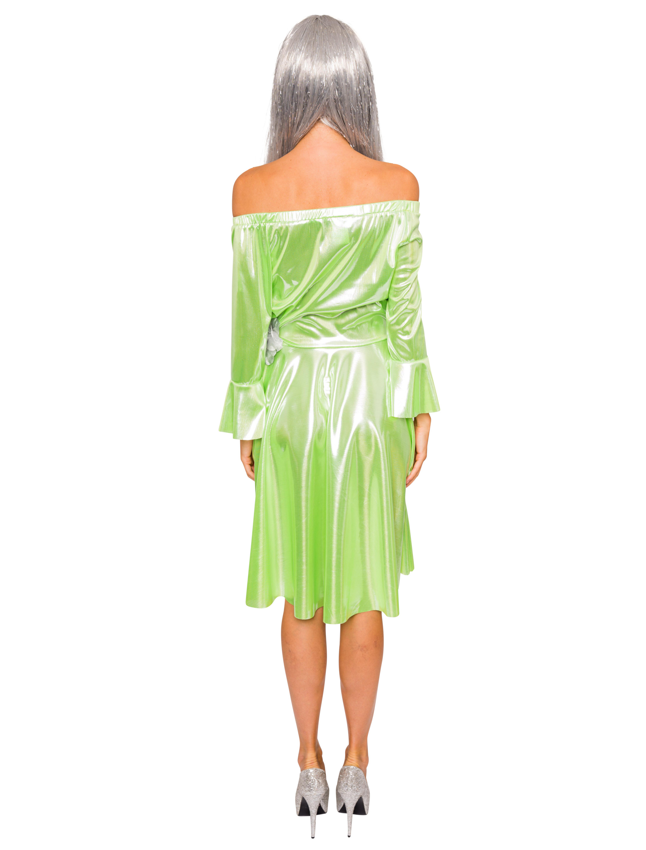 Kleid Außerirdische Dame hellgrün XL