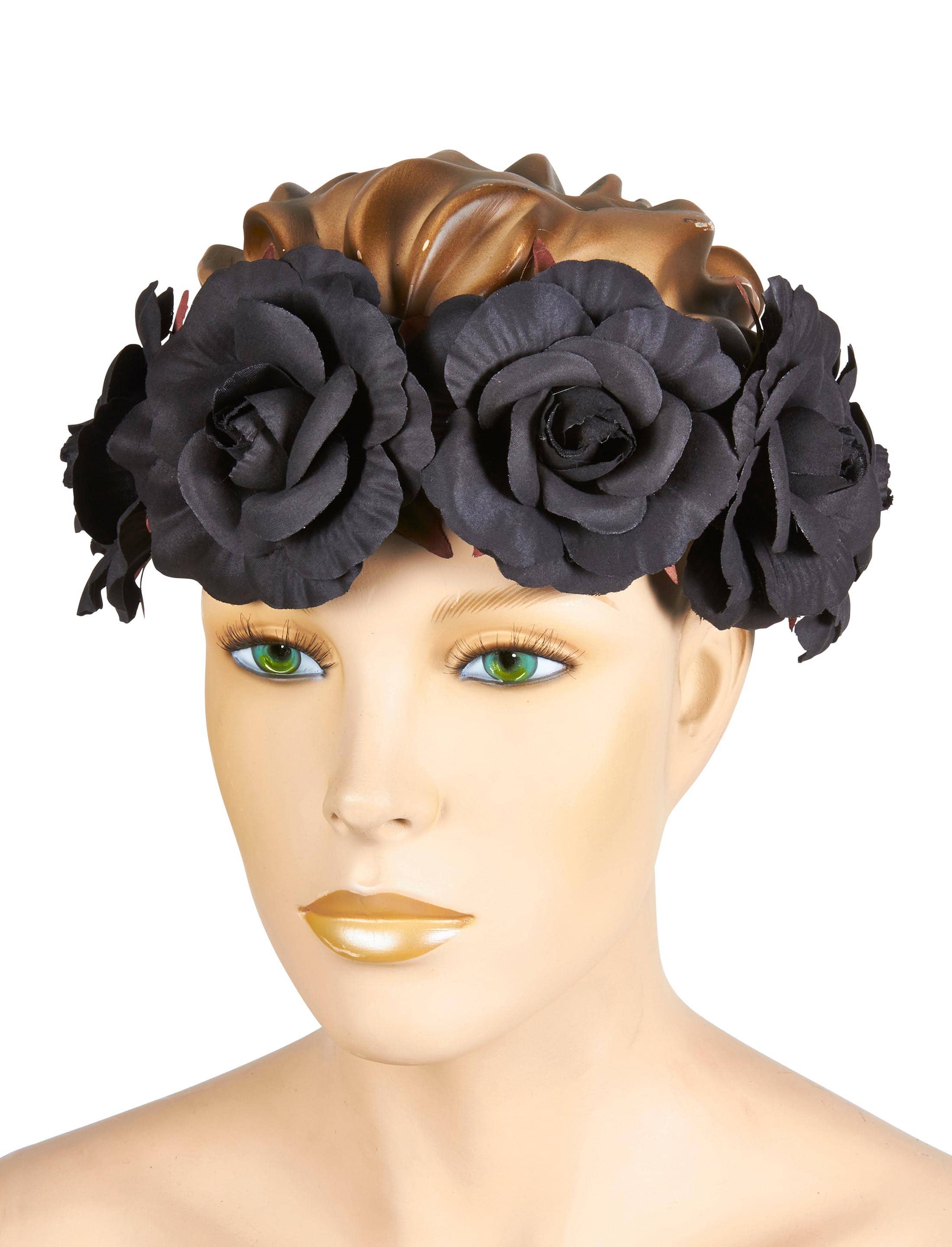 Haarband Rosen schwarz