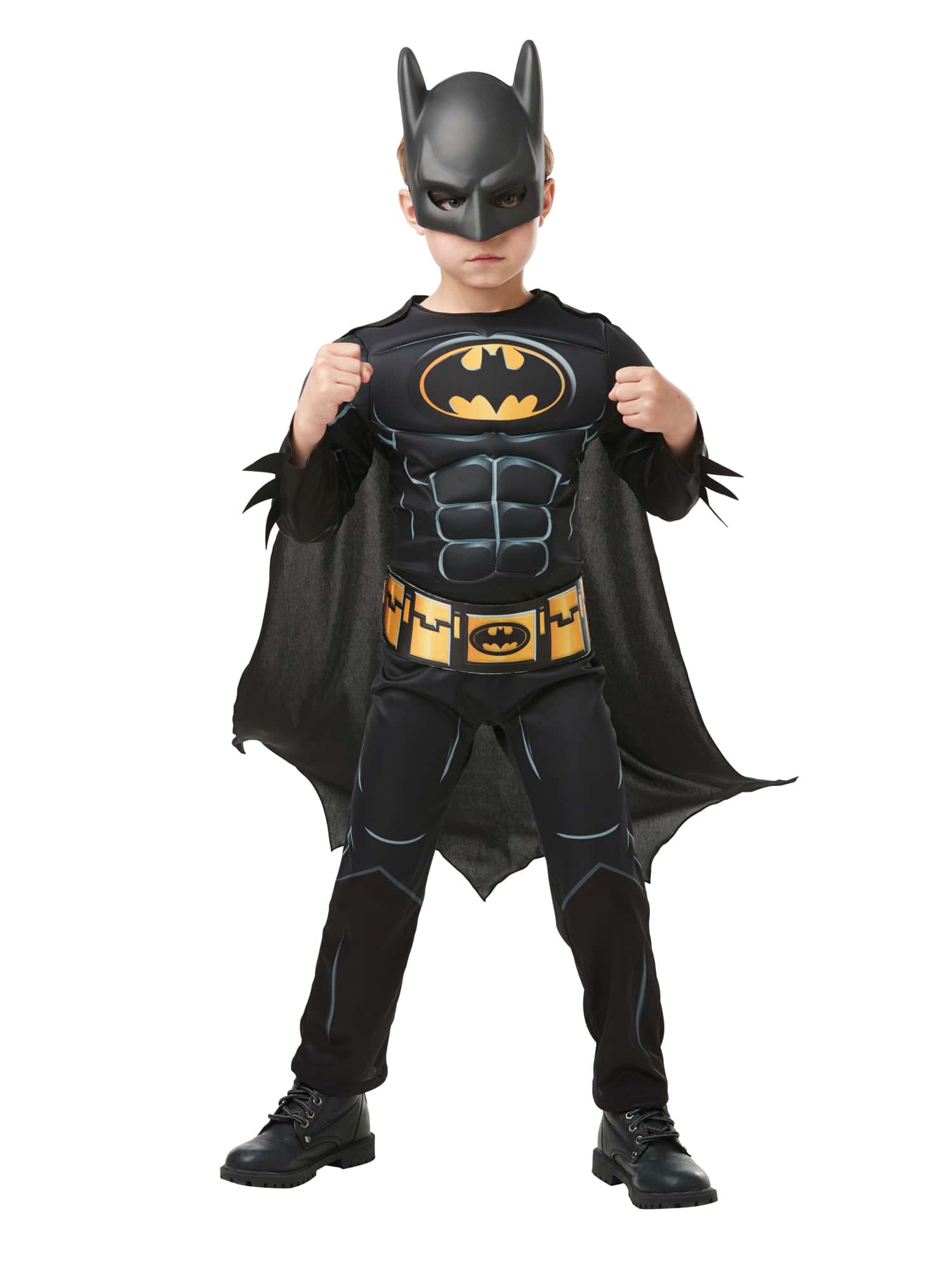 Batman Core Kinder 2tlg. schwarz 7-8 Jahre