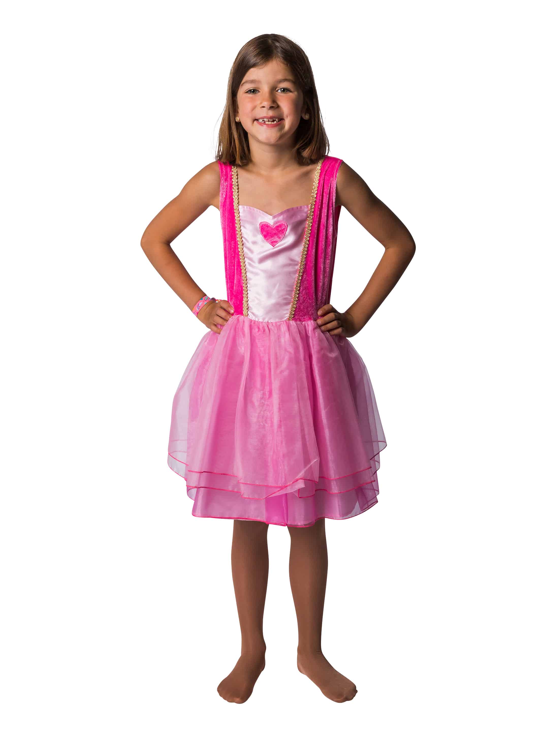 Kleid Flamingo Kinder pink 9-10 Jahre