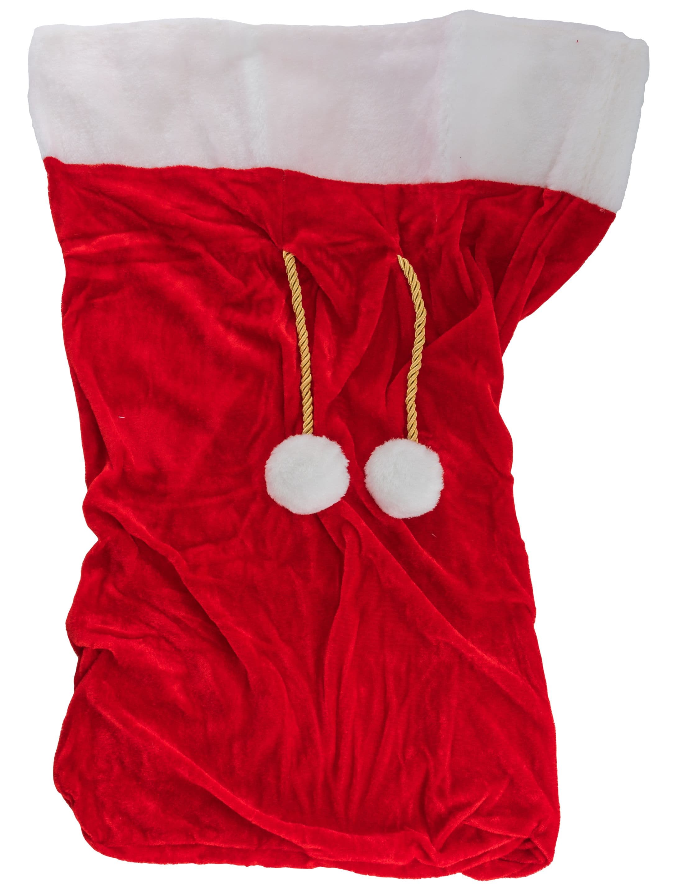 Sack Santa Claus 70x50 cm rot