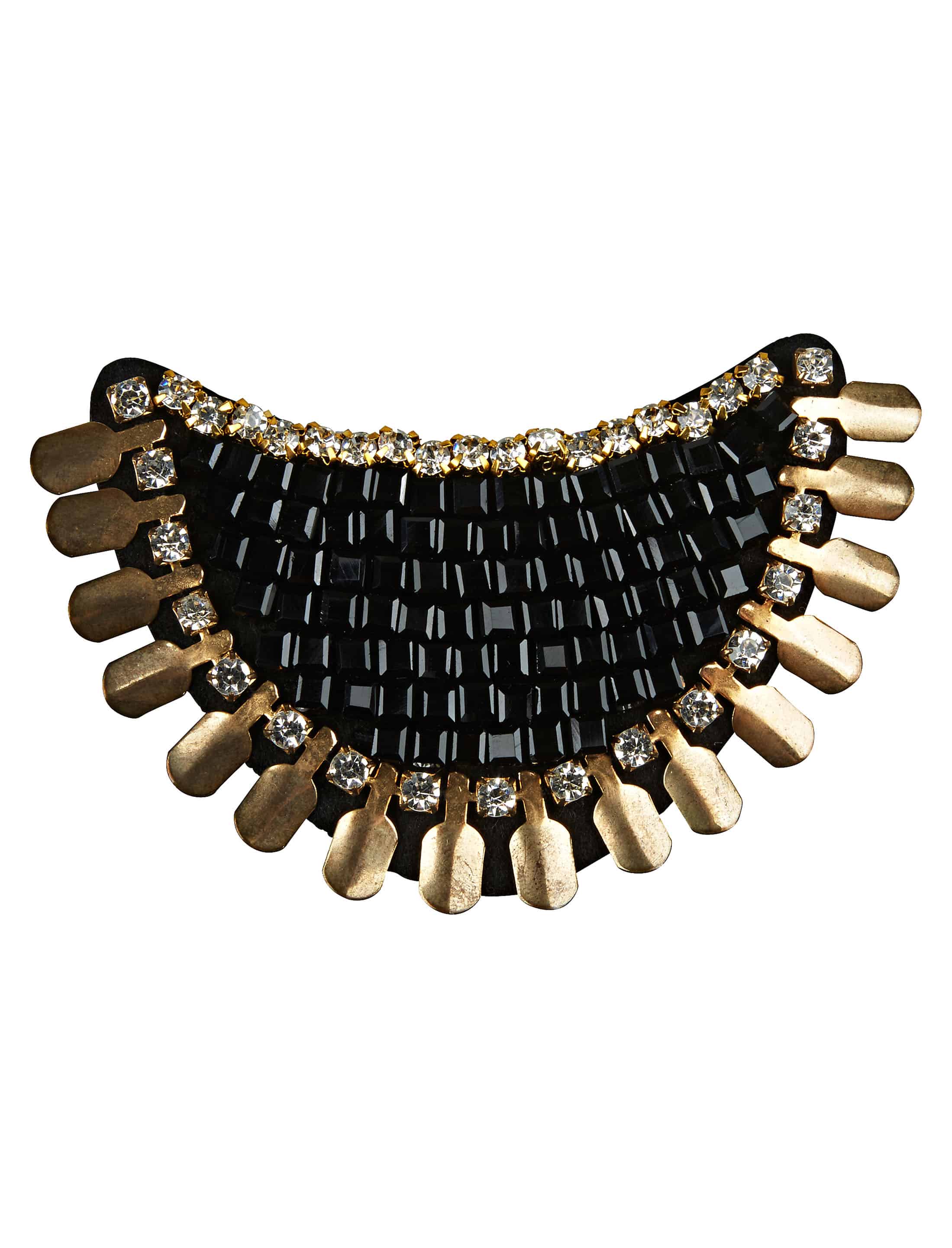 Schulterklappe mit Diamanten schwarz Schulterklappe mit Diamanten schwarz