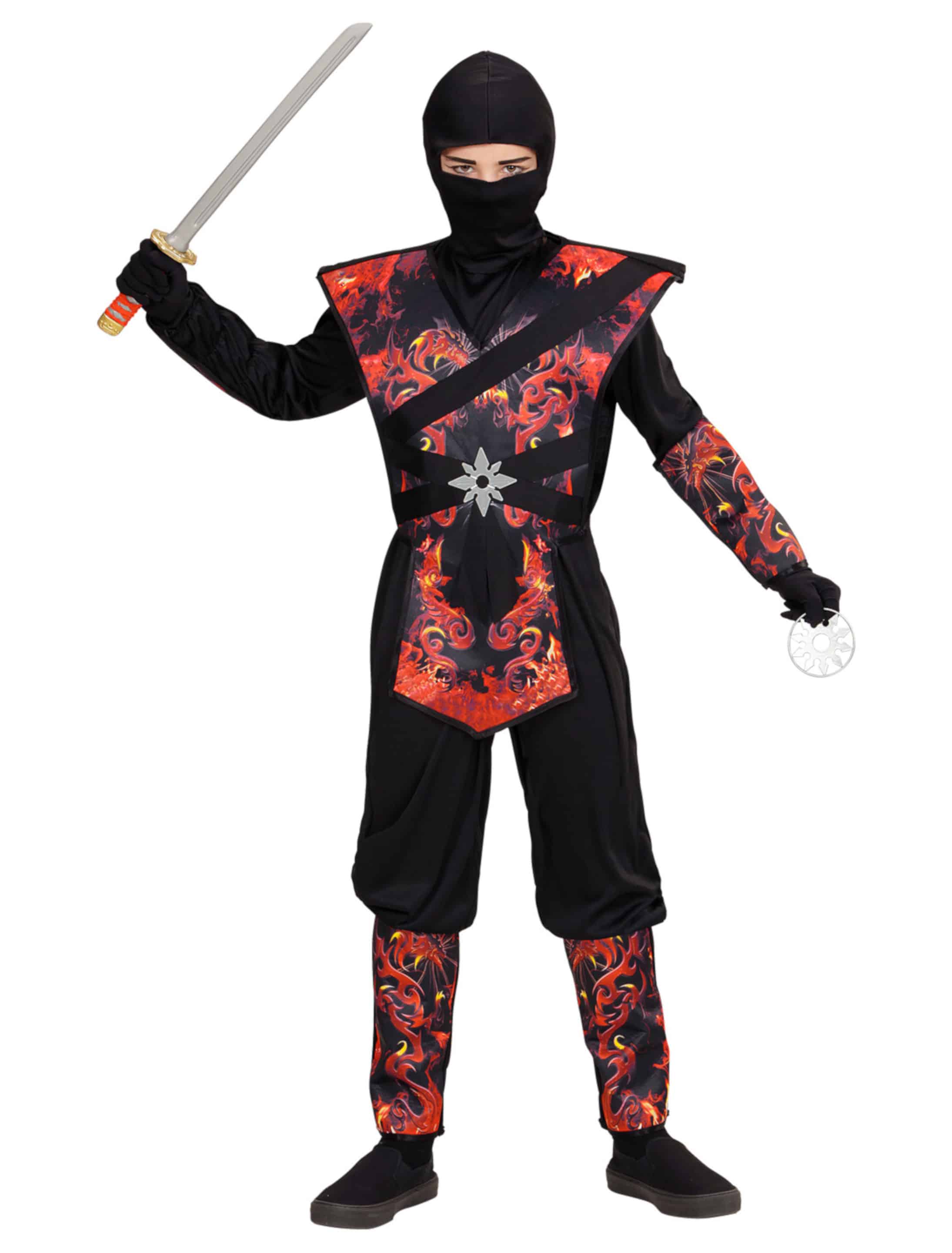 Overall Ninja 2tlg. schwarz/rot 128