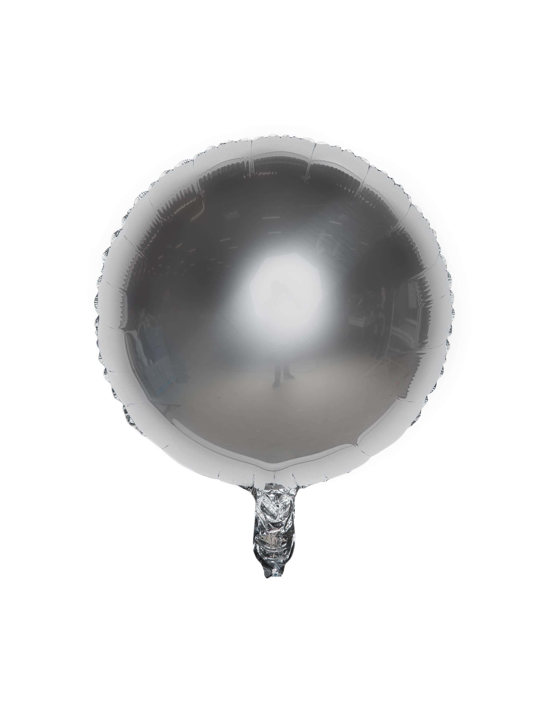 Folienballon rund silber S