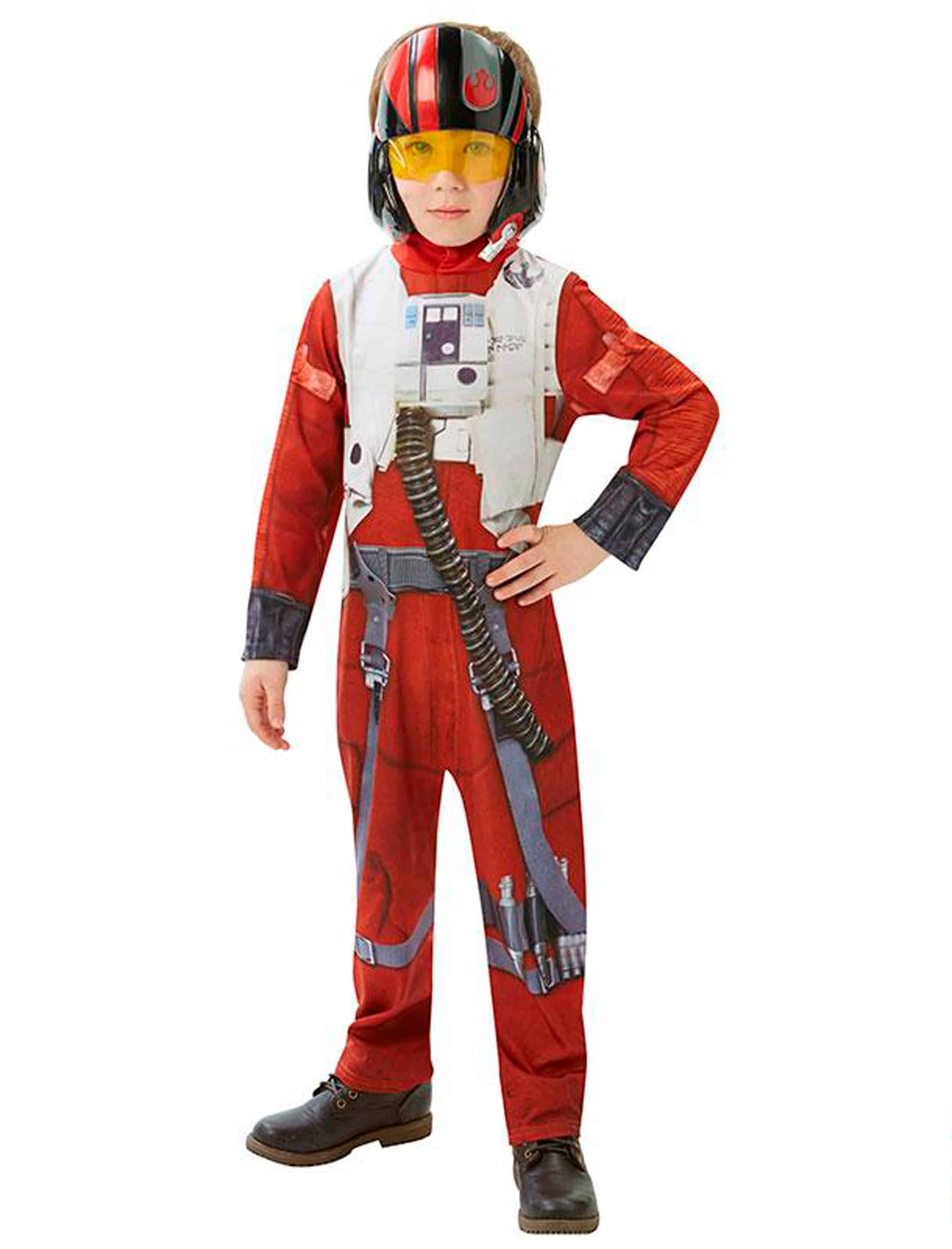 X-Wing Fighter Star Wars VII Kinder 2-tlg. rot L