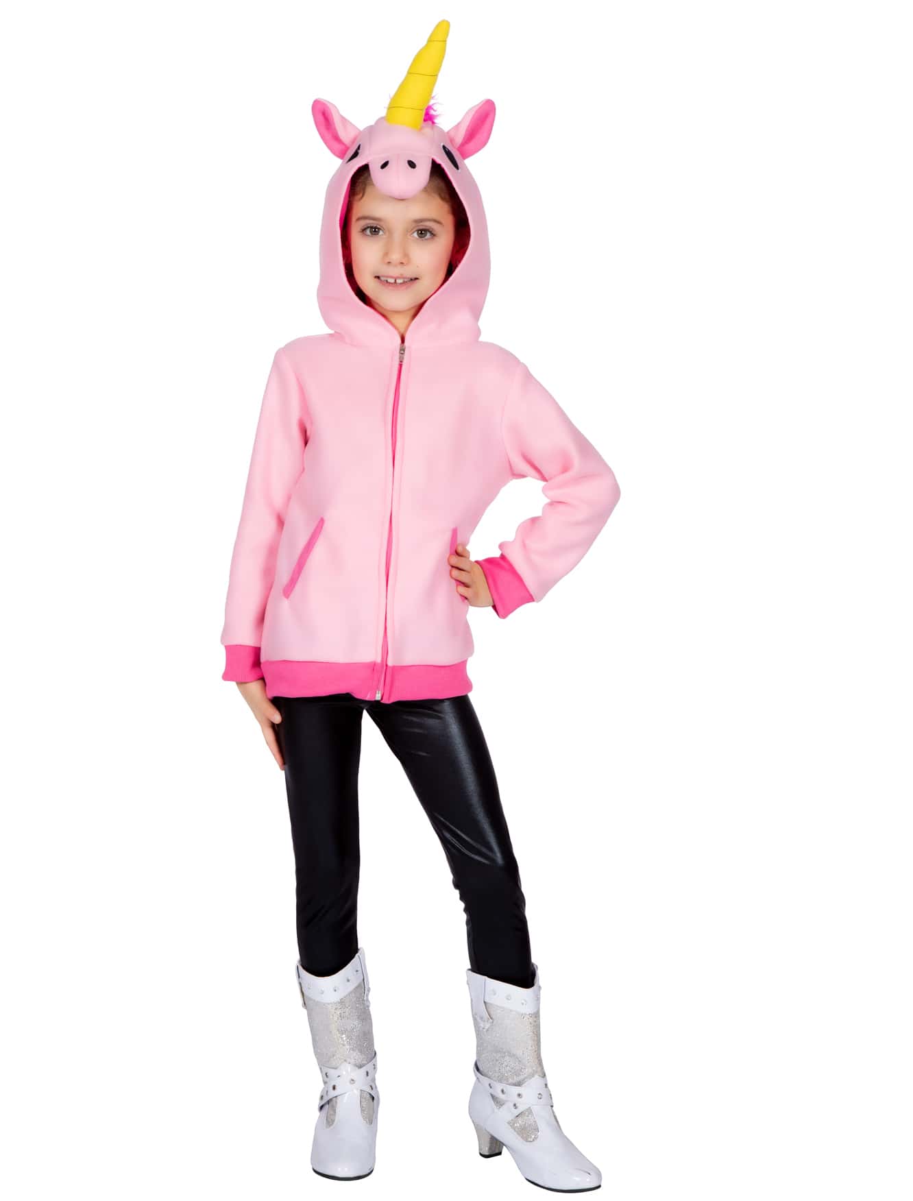 Jacke Einhorn pink 128/140