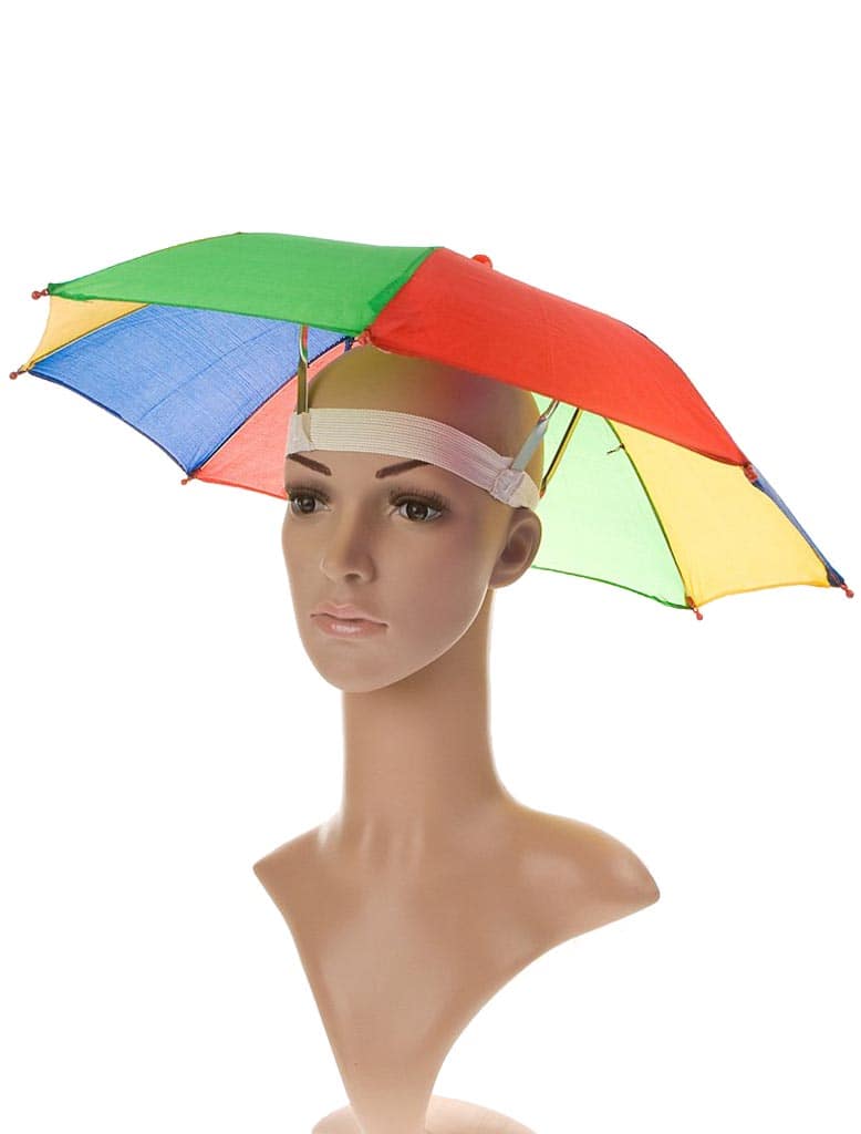 Hut Regenschirm mehrfarbig