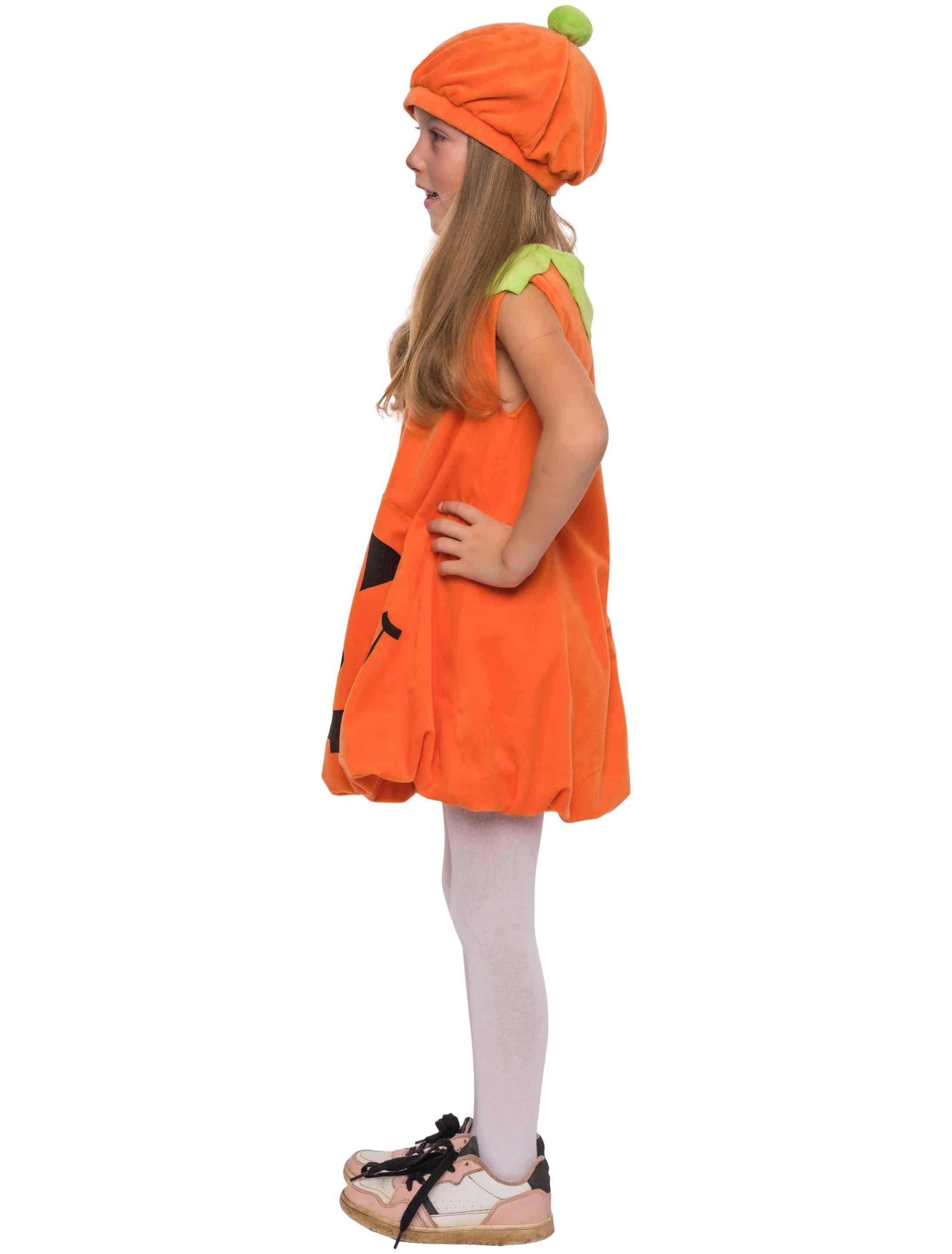 Kleid Kürbis mit Mütze orange 116-128