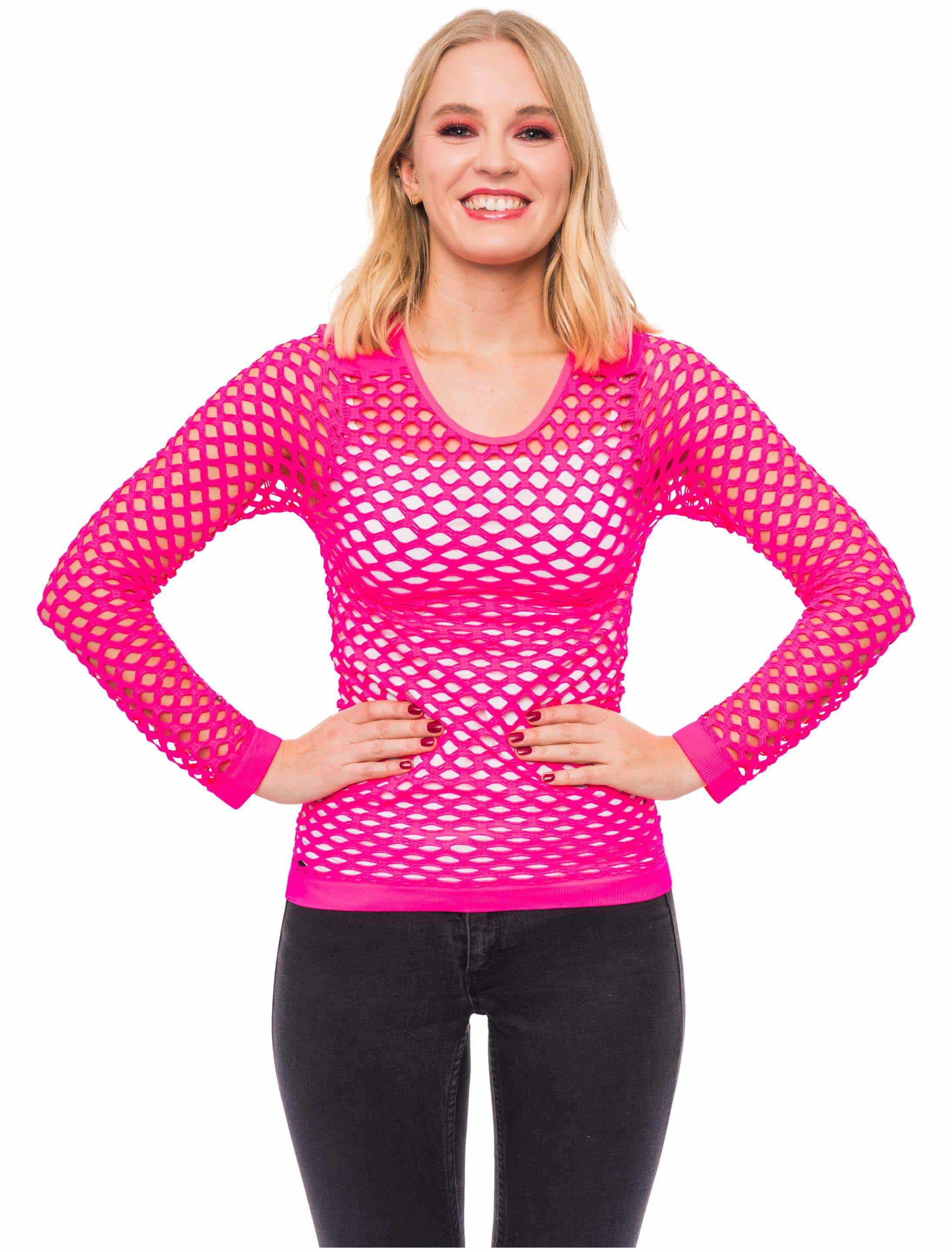 Netzshirt neonpink S/M