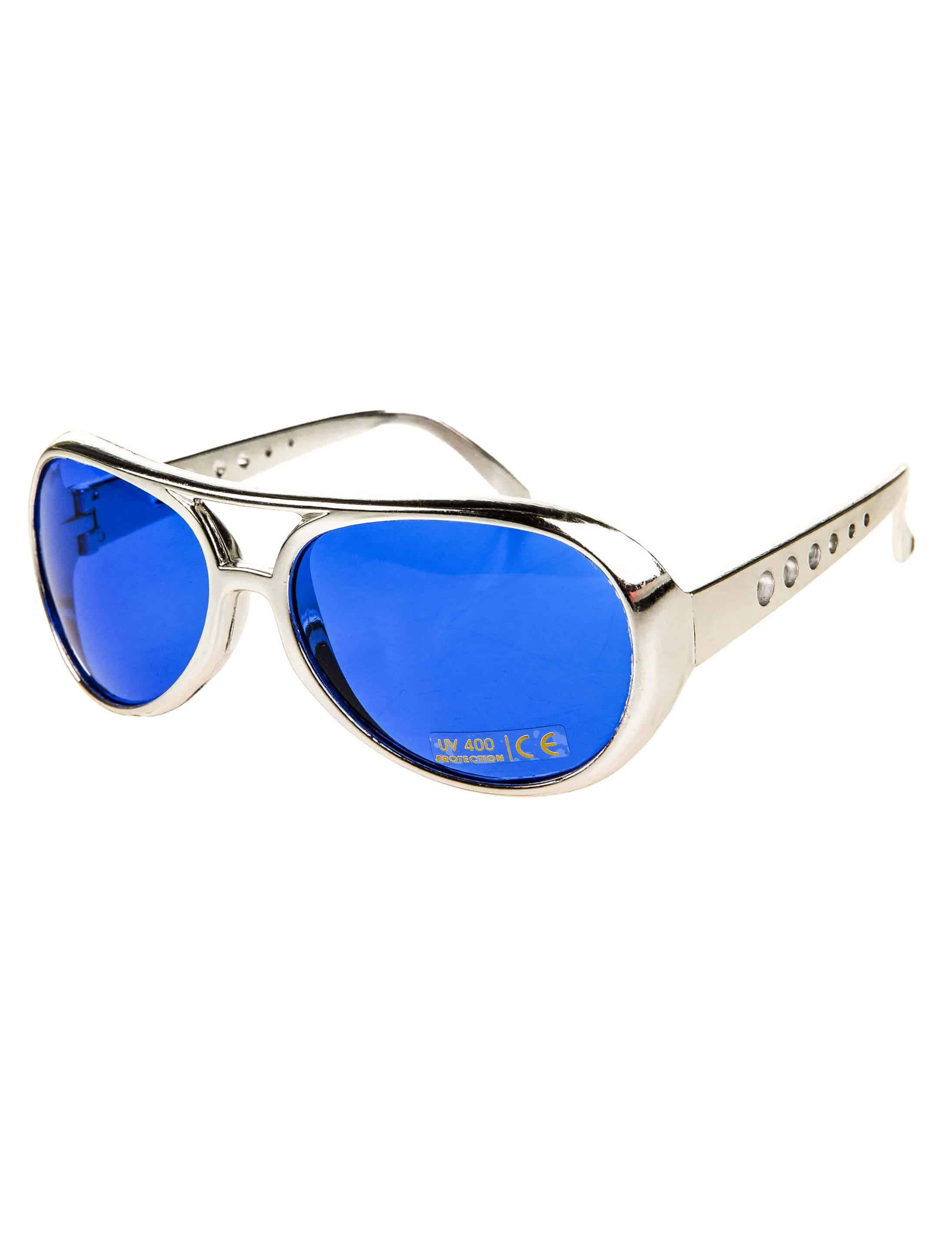 Brille Rock 'n' Roll silber/blau