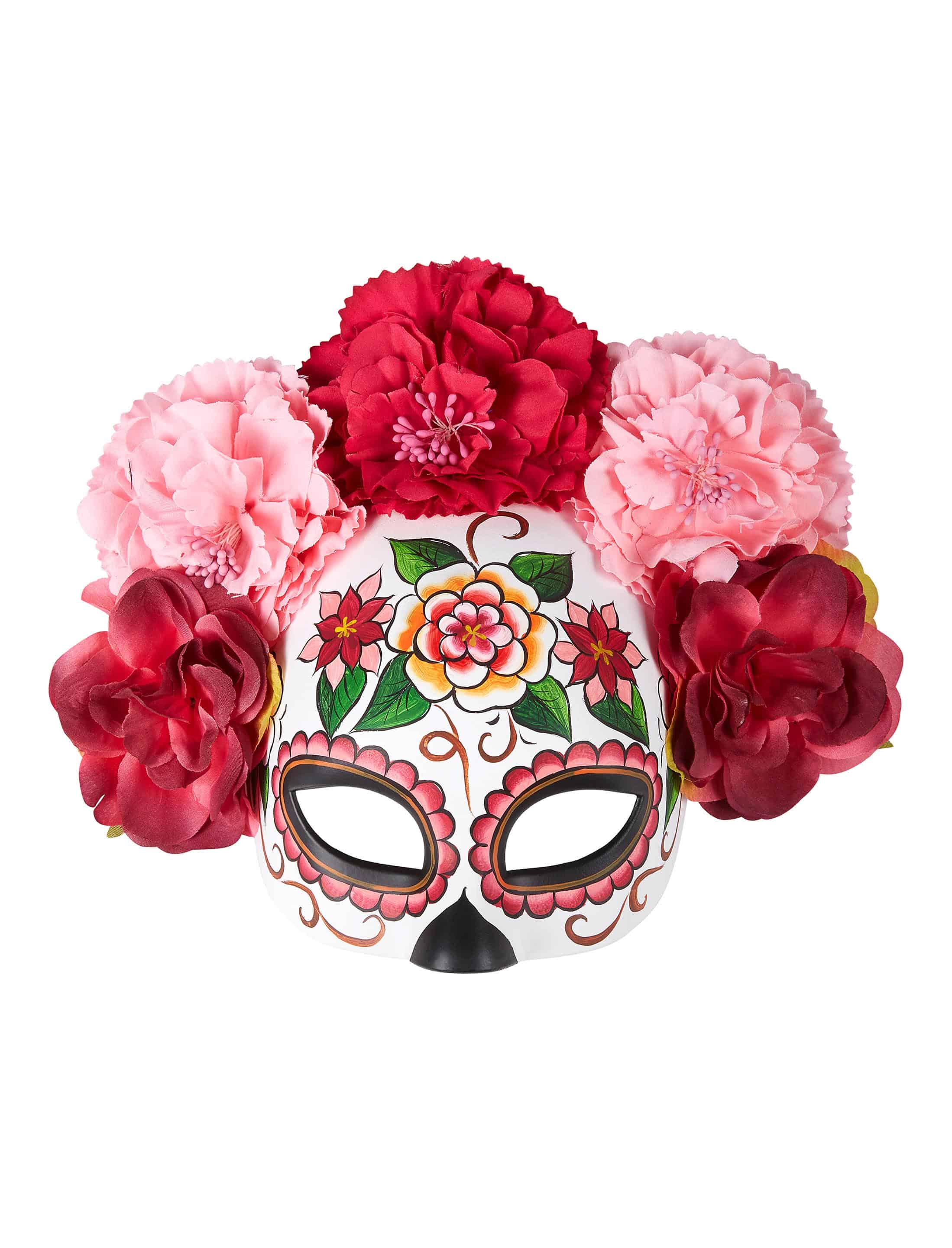 Halbmaske La Catrina pink/rosa
