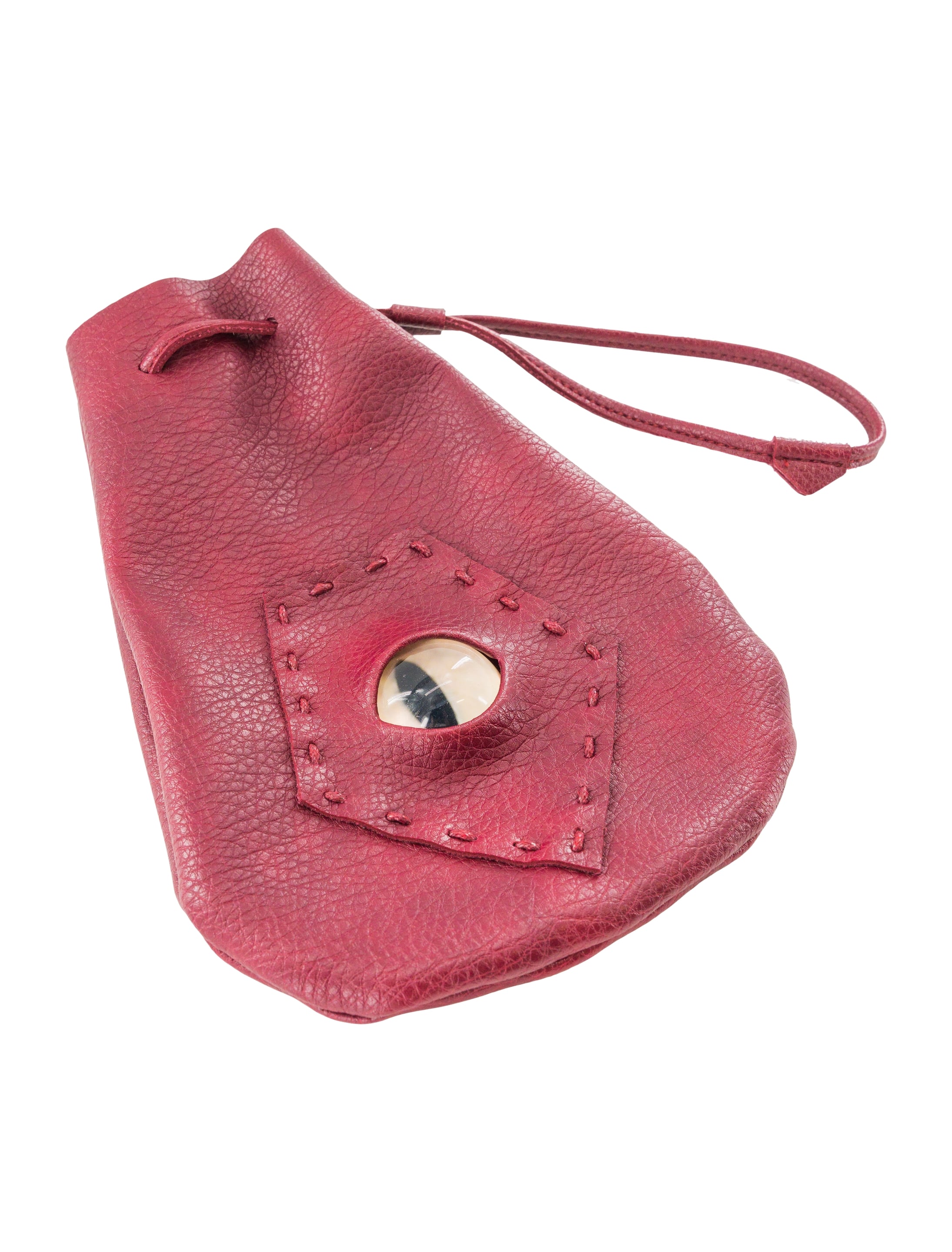 Beutel mit Auge weinrot