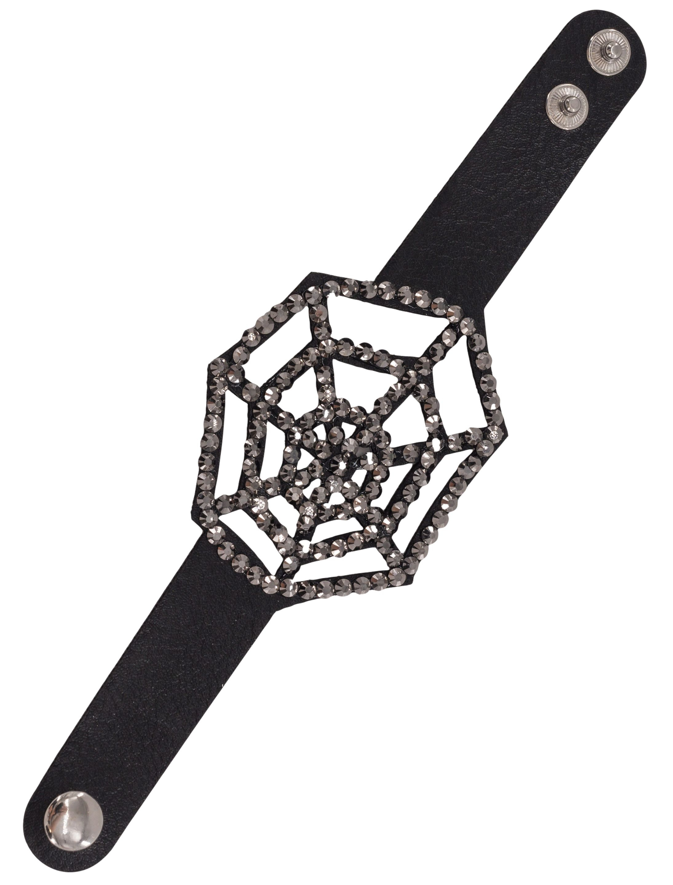 Armband mit Spinne schwarz