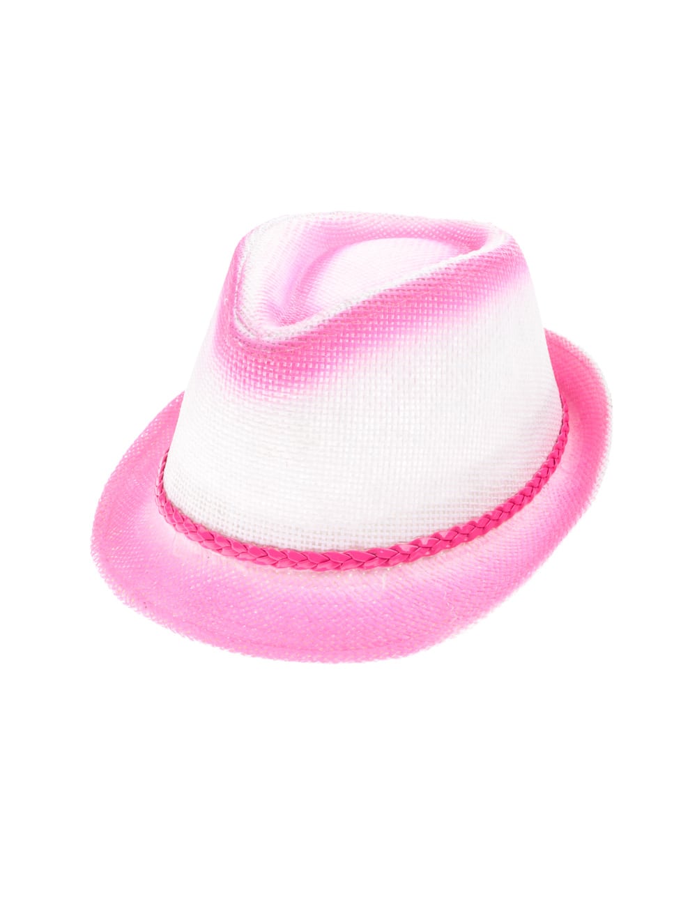 Gangsterhut pink/weiß one size