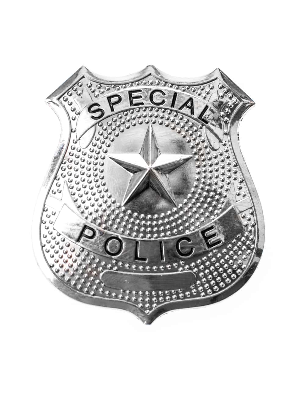 Polizeimarke Special Police silber
