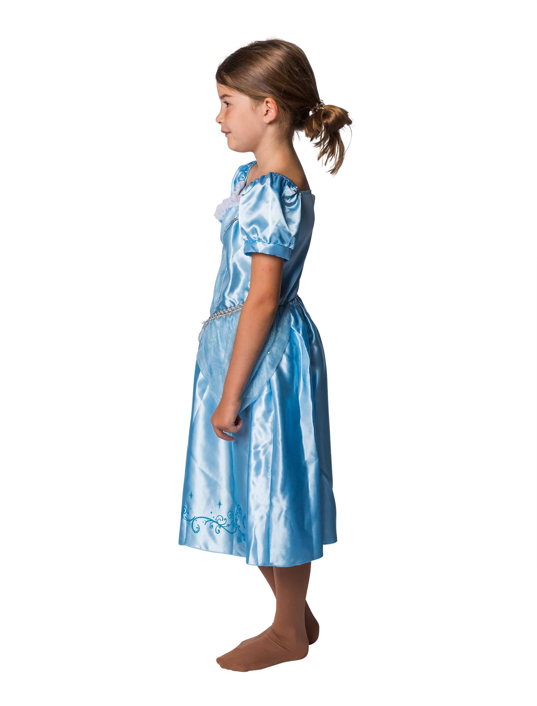 Kleid Prinzessin Kinder hellblau 9-10 Jahre
