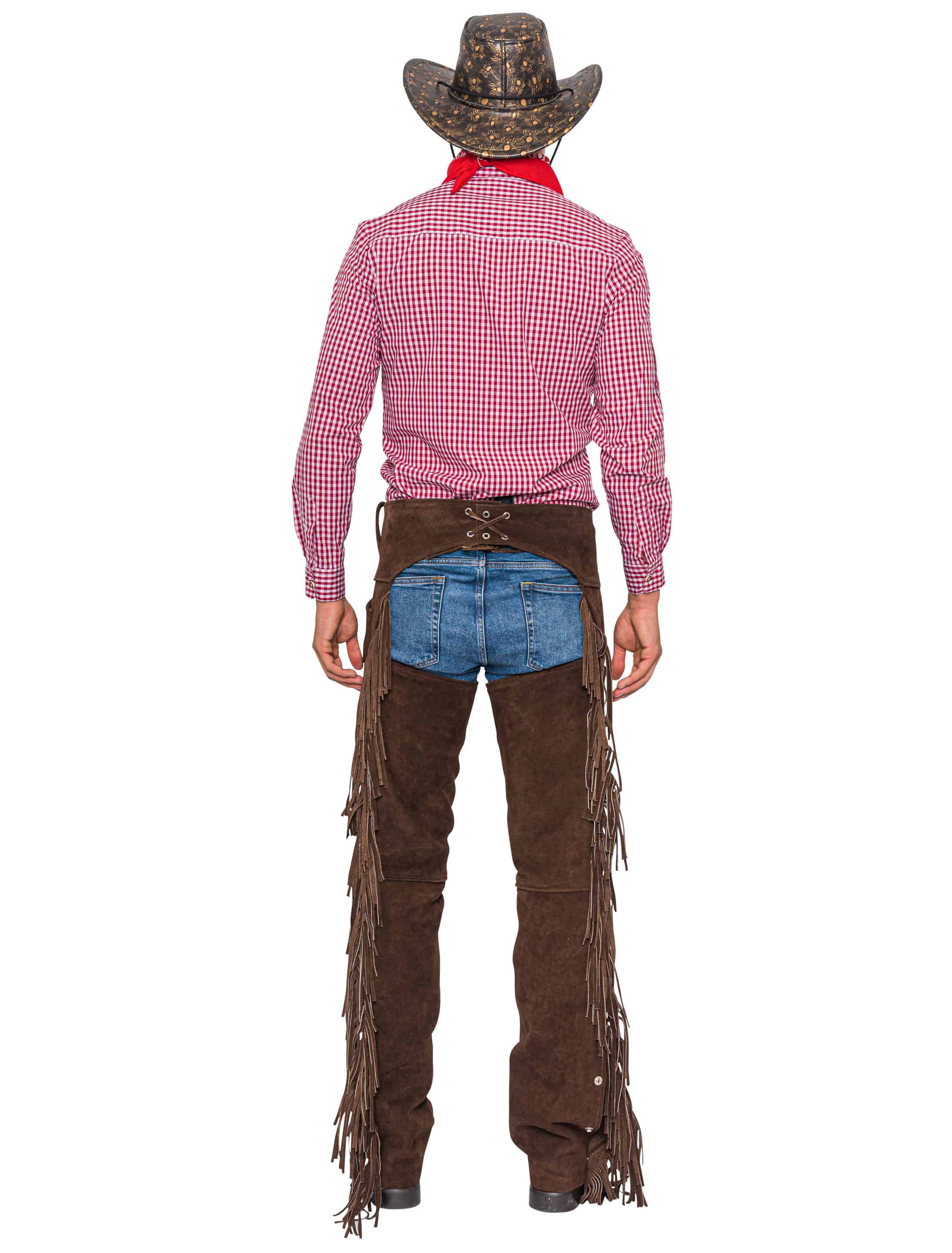 Leder-Chaps braun M/L