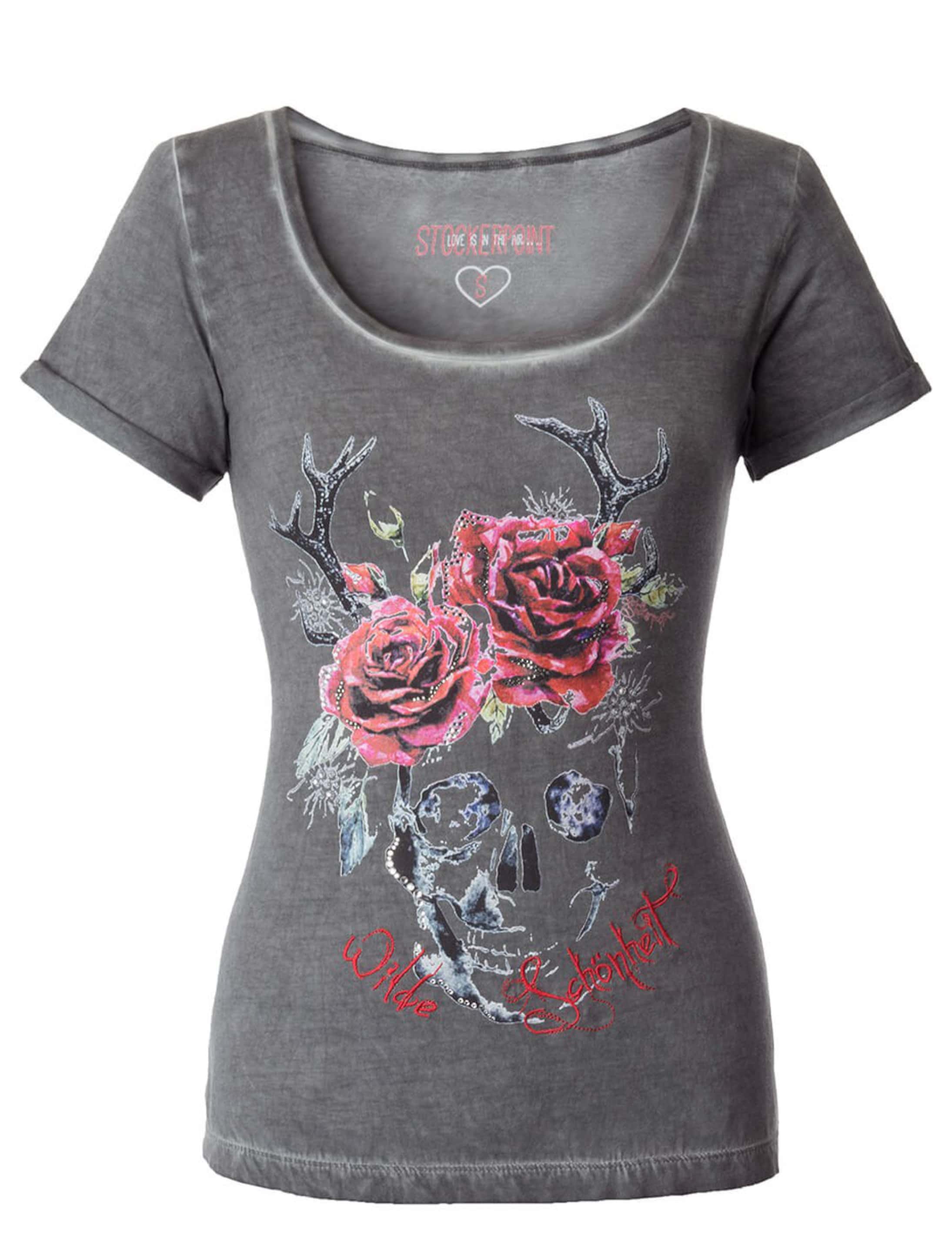 Trachten T-Shirt Gracy Damen grau M