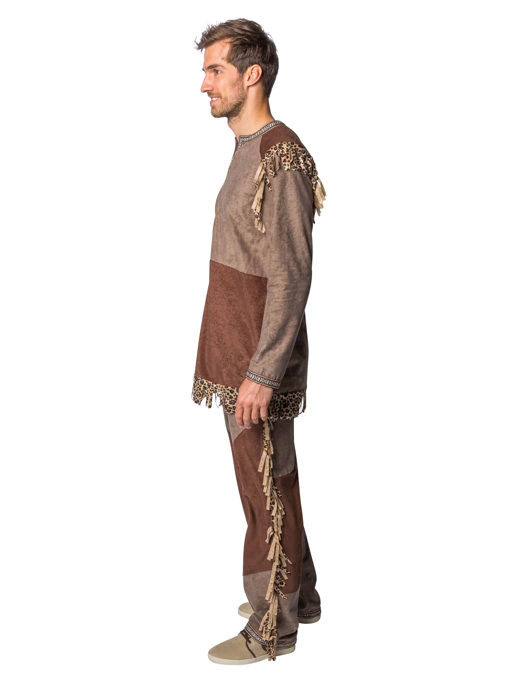 Shirt langarm Indianer Herren braun 3XL